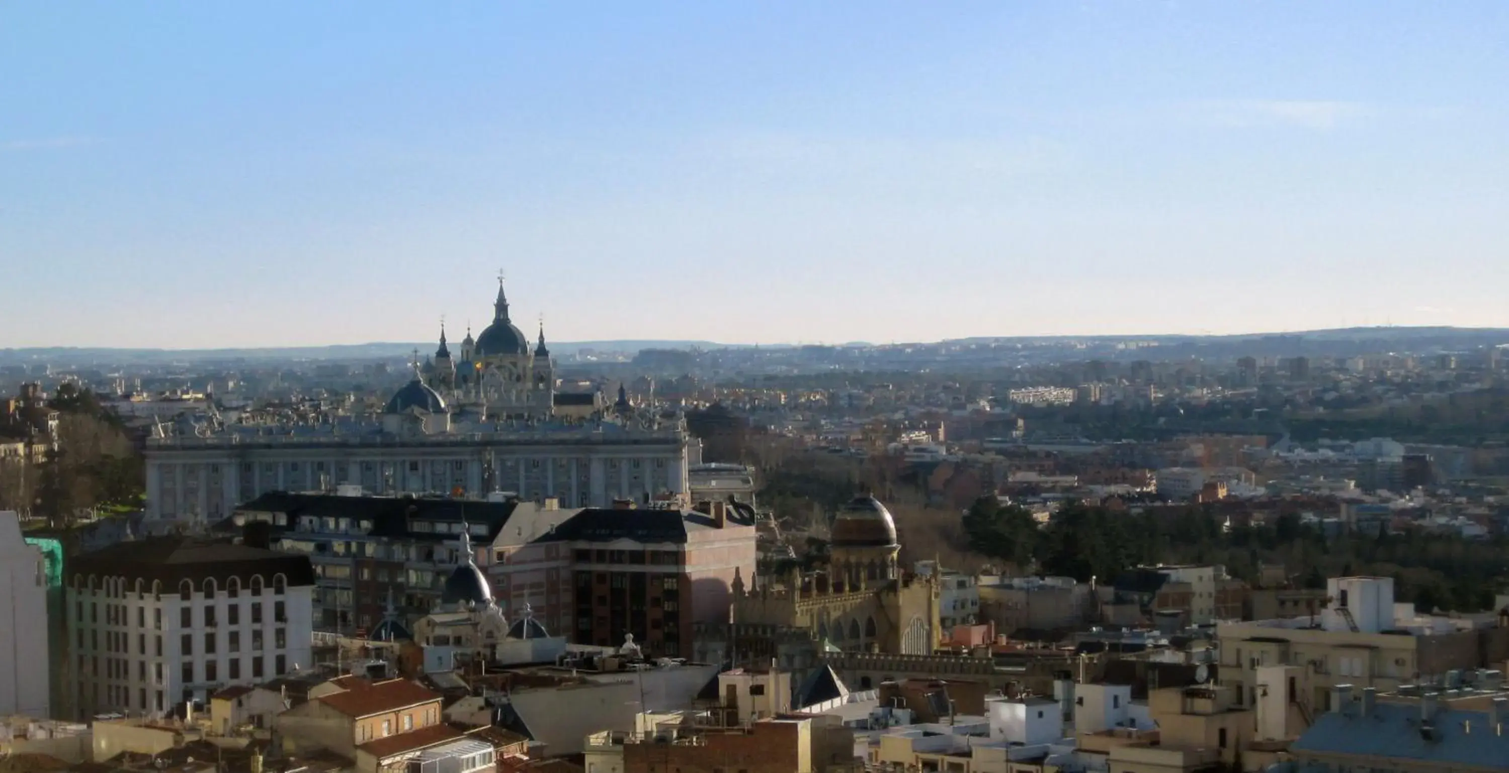 City view in Melia Madrid Princesa City view in Melia Madrid Princesa