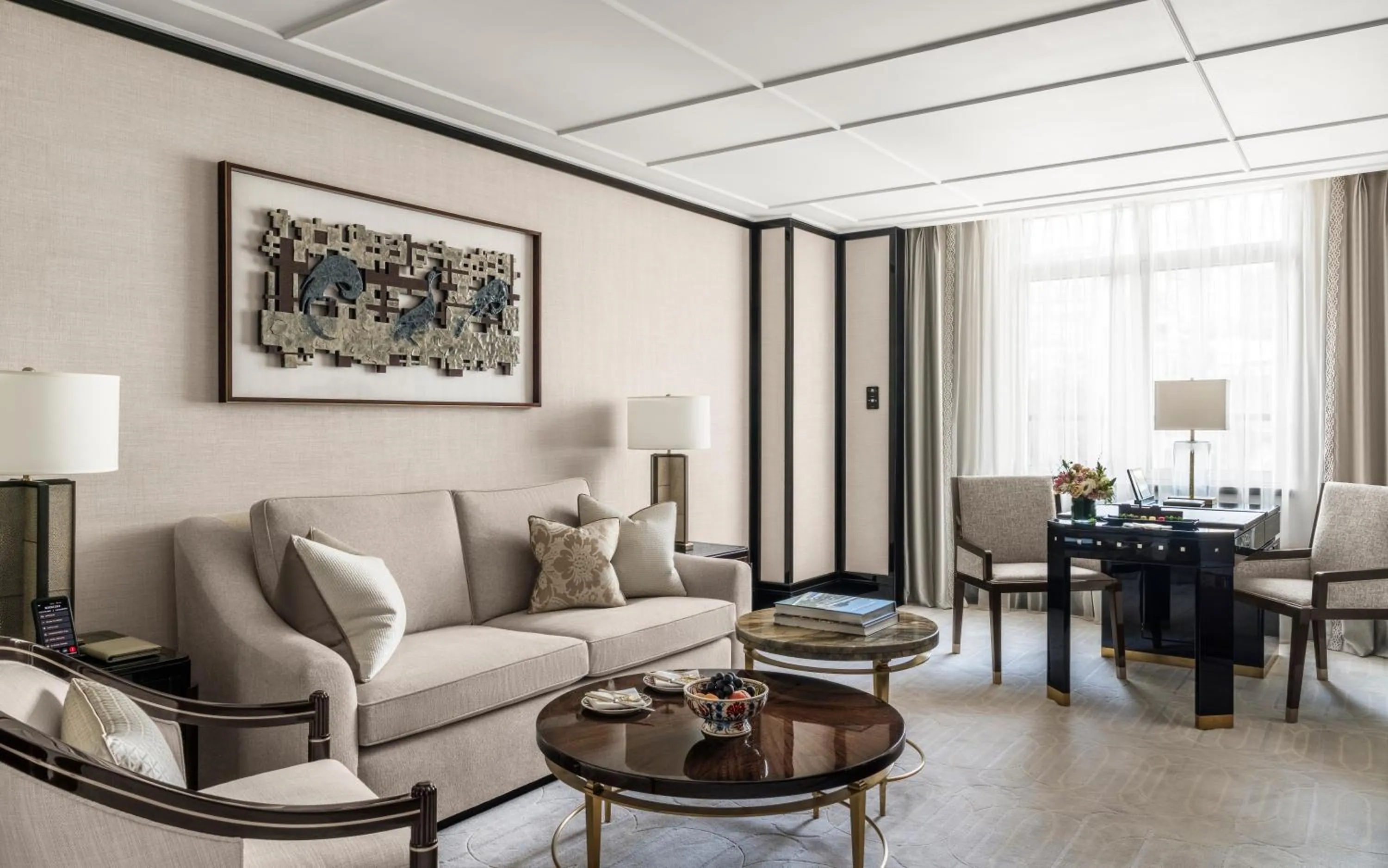 Living room in The Peninsula Istanbul