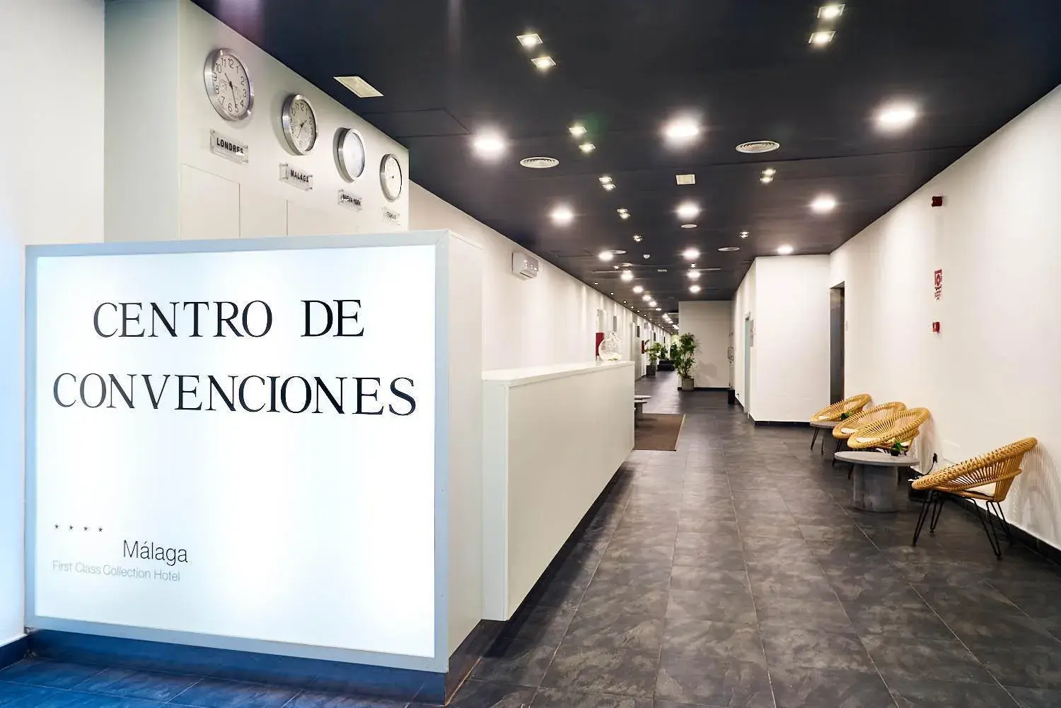 Lobby or reception in Eurostars Málaga Lobby or reception in Eurostars Málaga