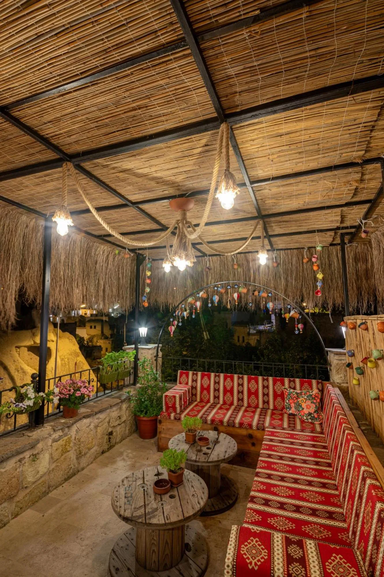 Seating area in Shiraz Cave Cappadocia