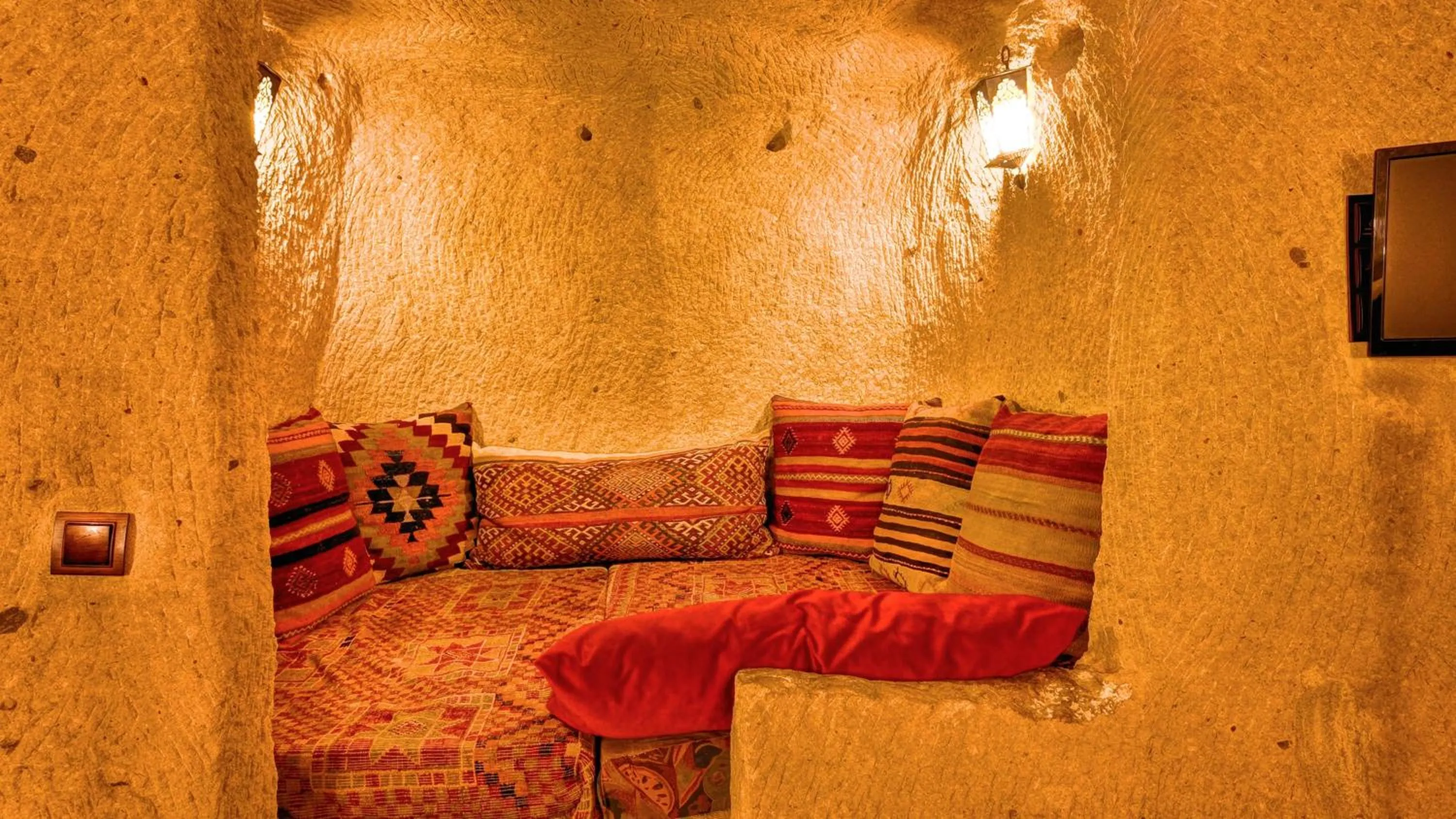 Seating area in Shiraz Cave Cappadocia