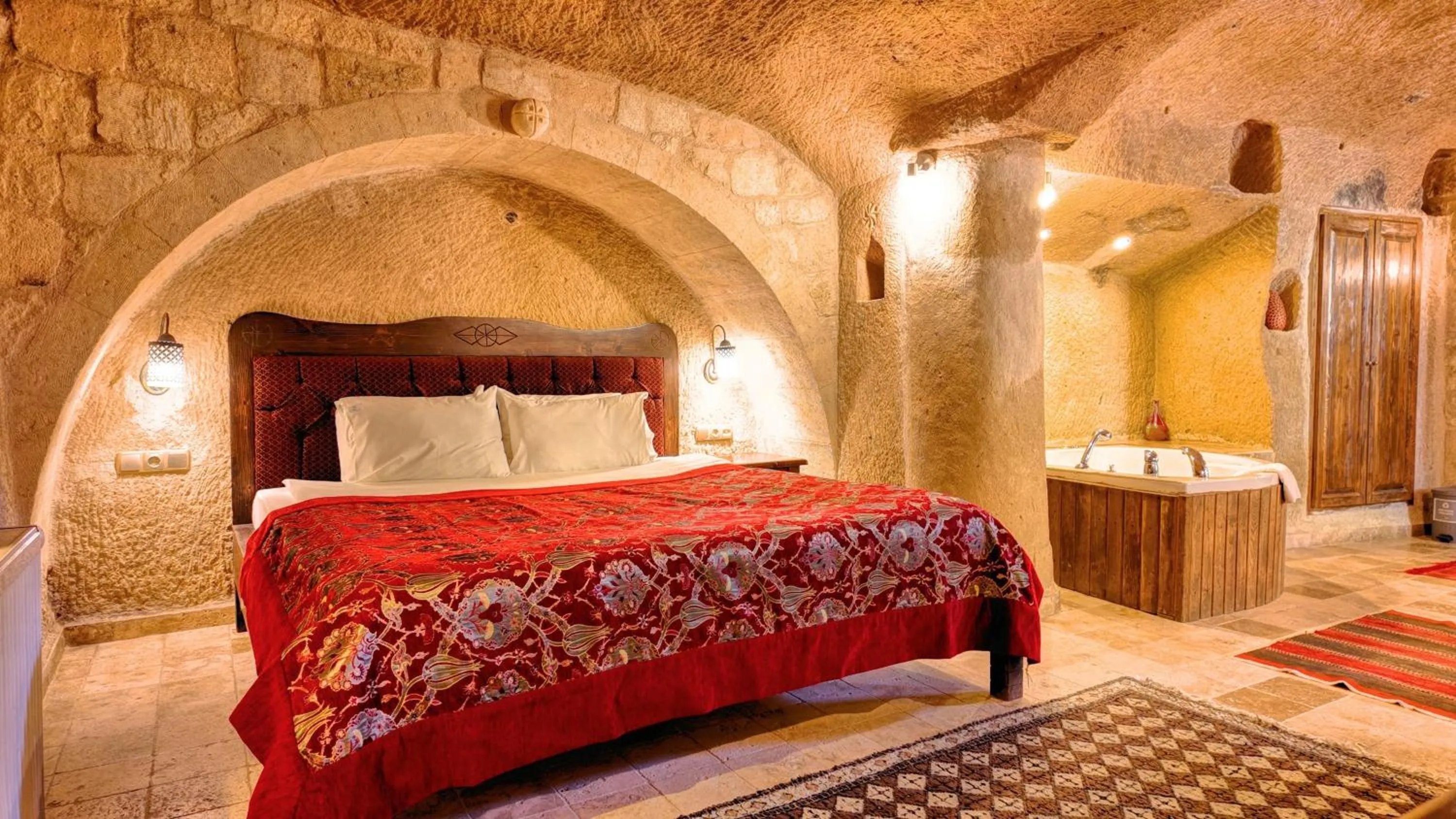 Bed in Shiraz Cave Cappadocia