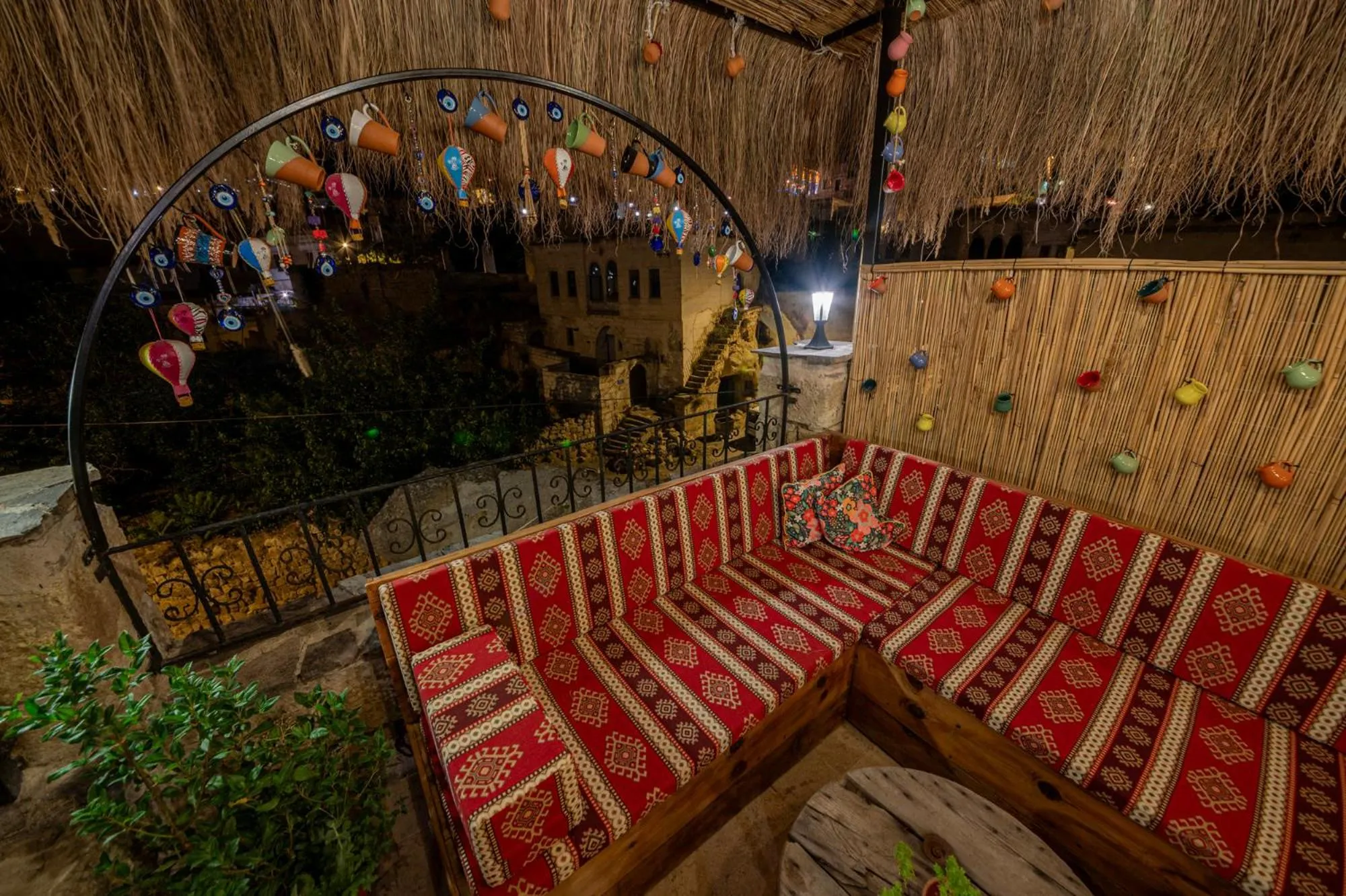 Seating area in Shiraz Cave Cappadocia
