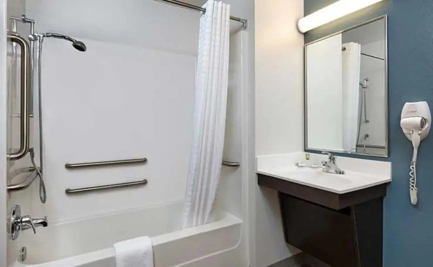 Bathroom in WoodSpring Suites Austin Central
