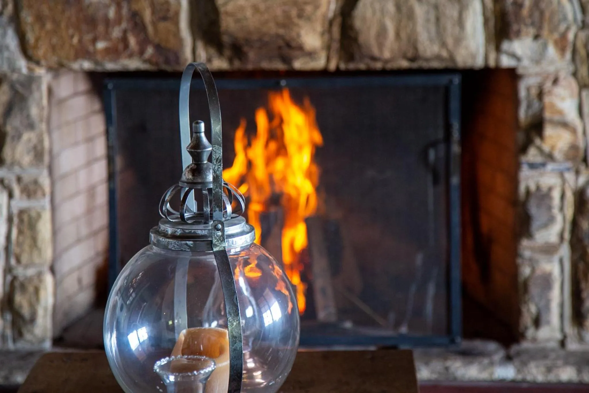 fireplace in Hotel Pousada Bella Locanda