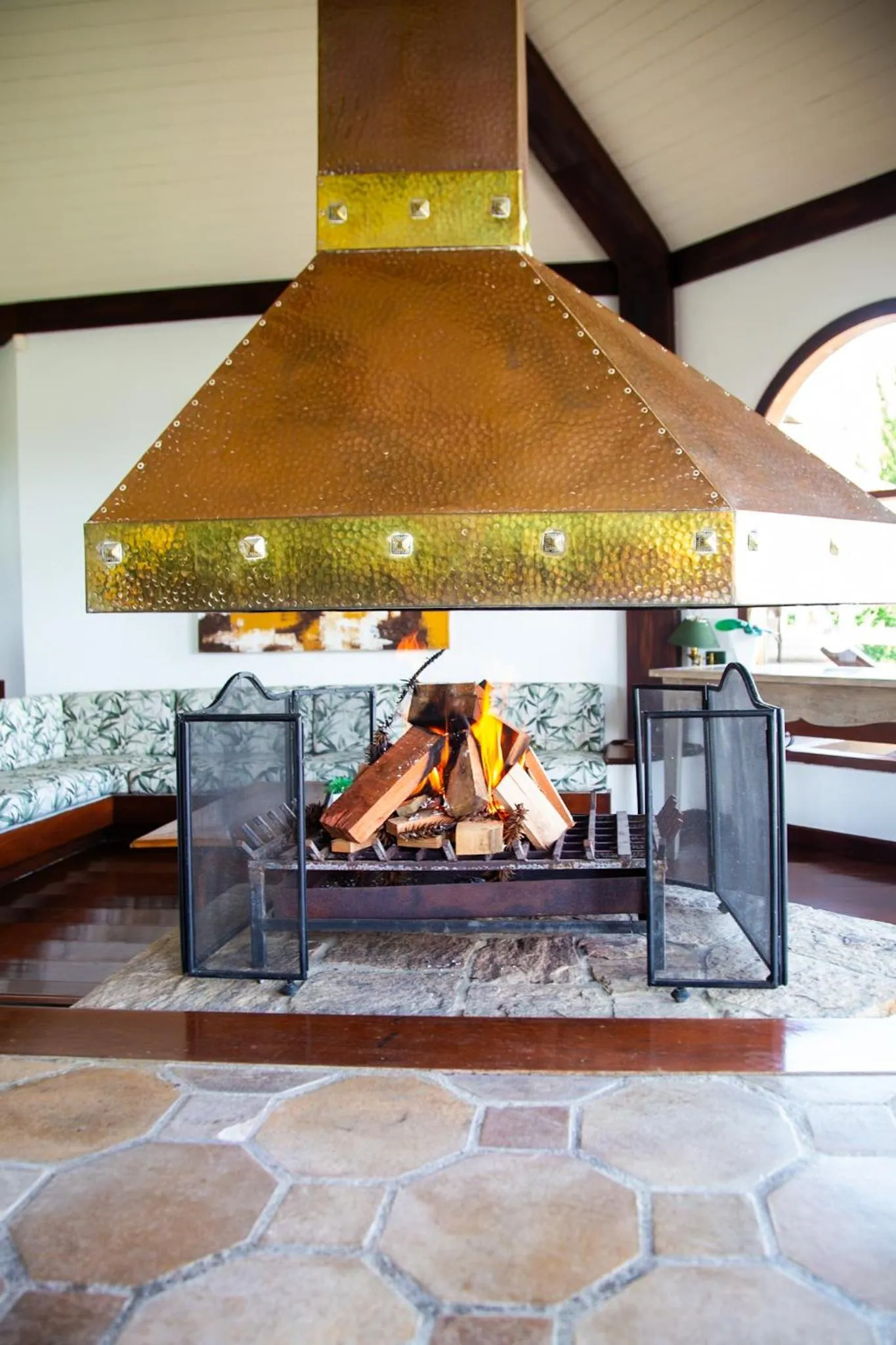 fireplace in Hotel Pousada Bella Locanda