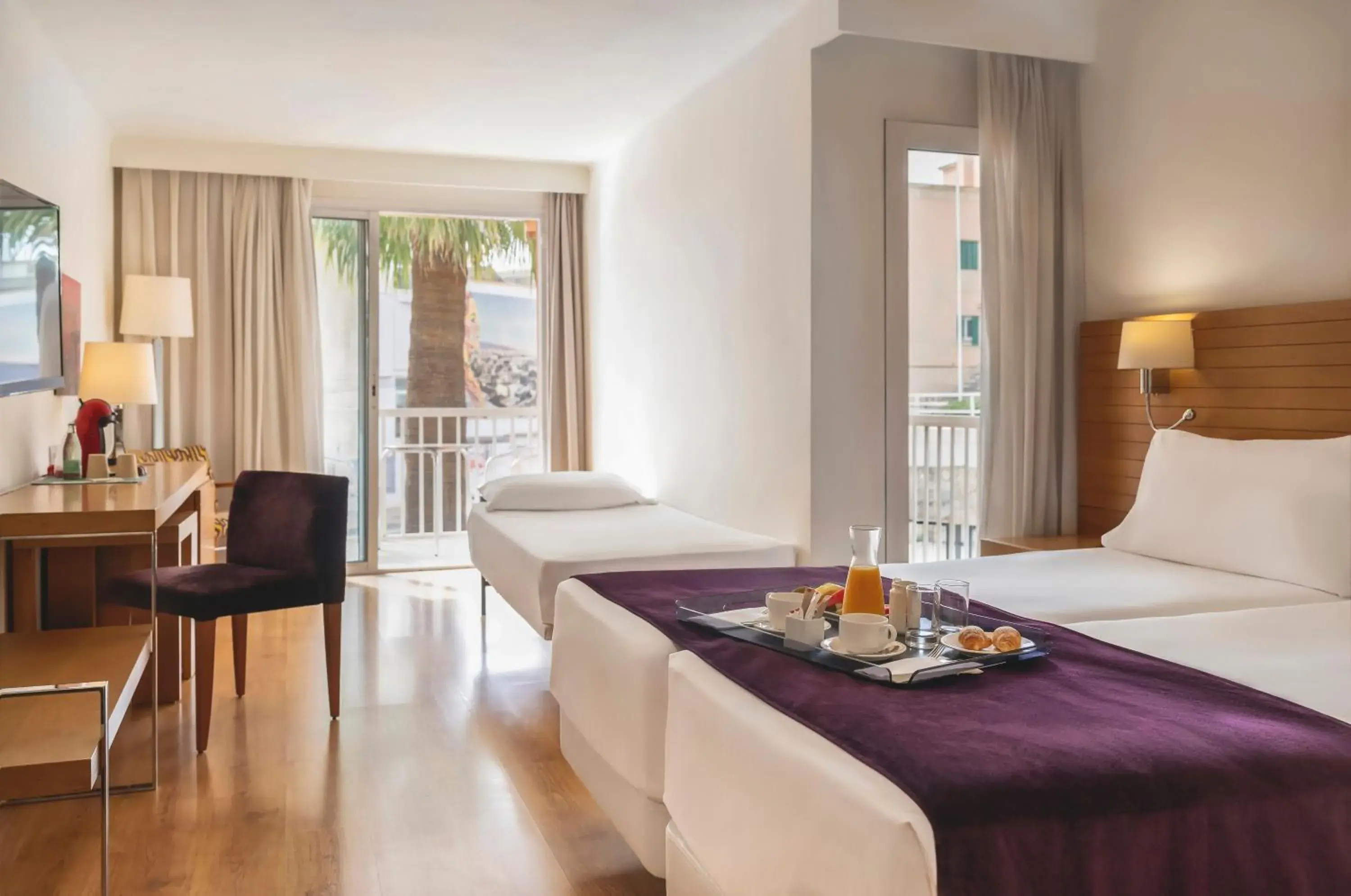 Bedroom, Bed in Hesperia Ciudad de Mallorca Bedroom, Bed in Hesperia Ciudad de Mallorca