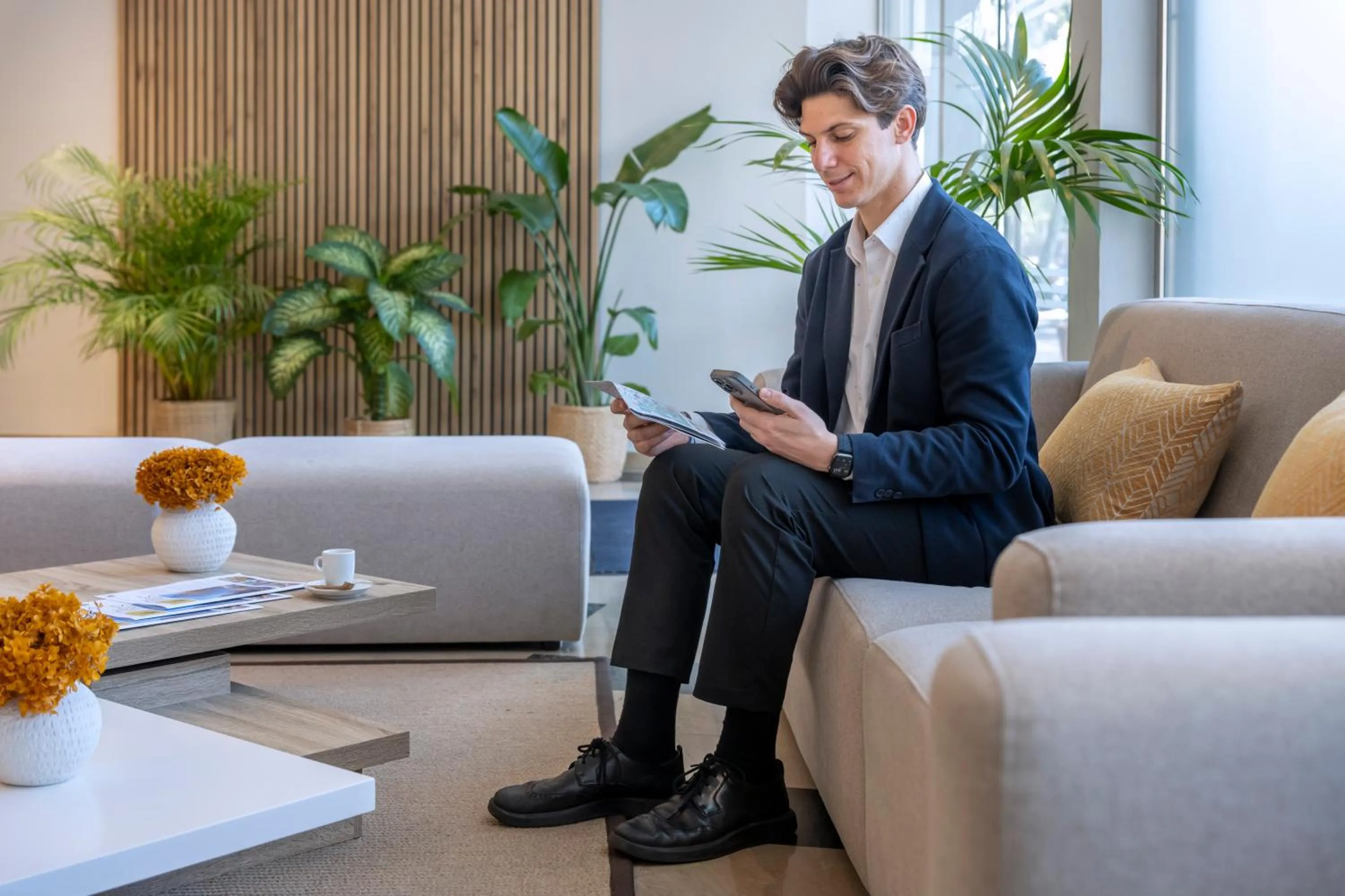 Lobby or reception in Hotel SERHS Del Port