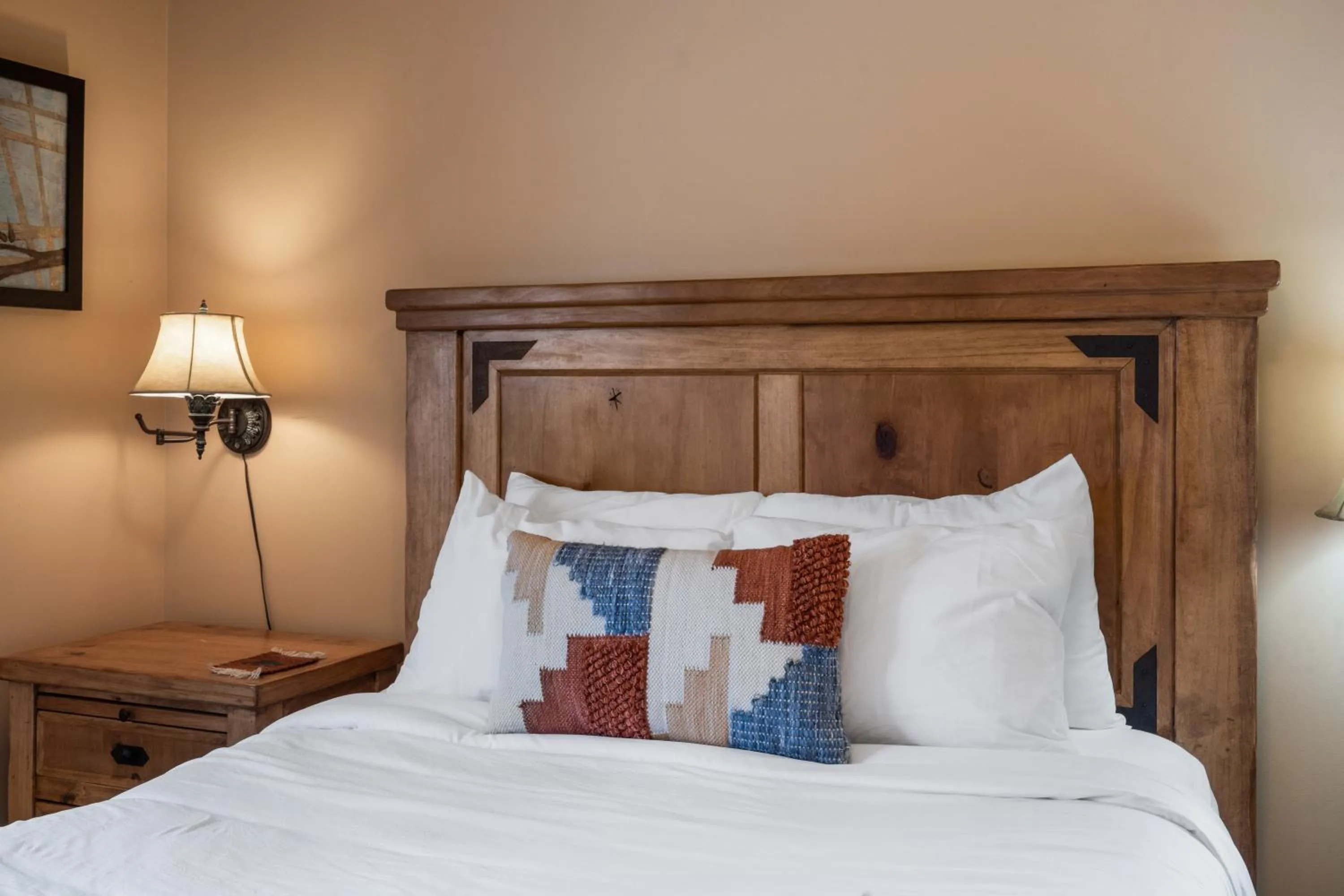 Bed in Mule Deer Cabin
