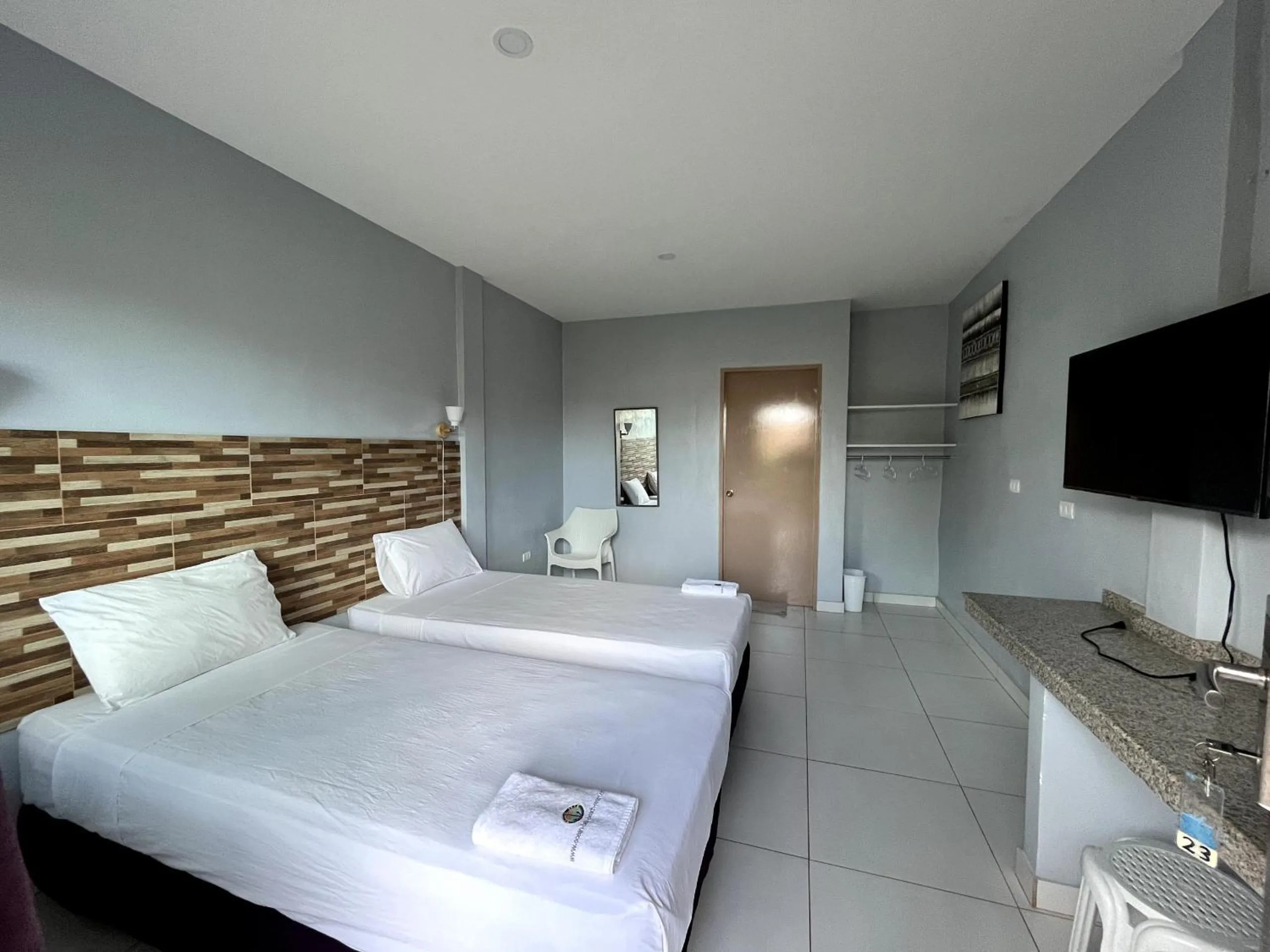 Bed in Ocean Bay Beach Resort