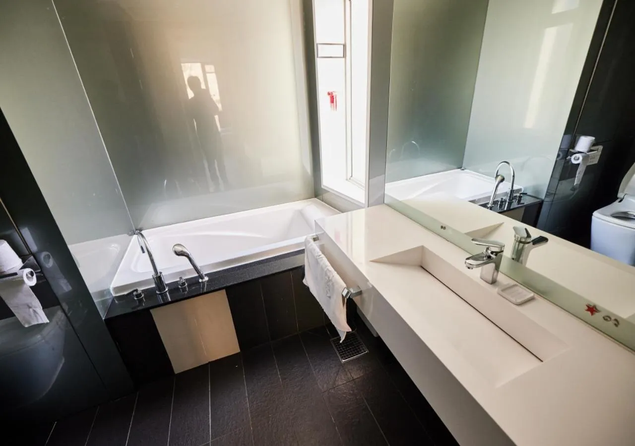 Bathroom in YJ Hotel