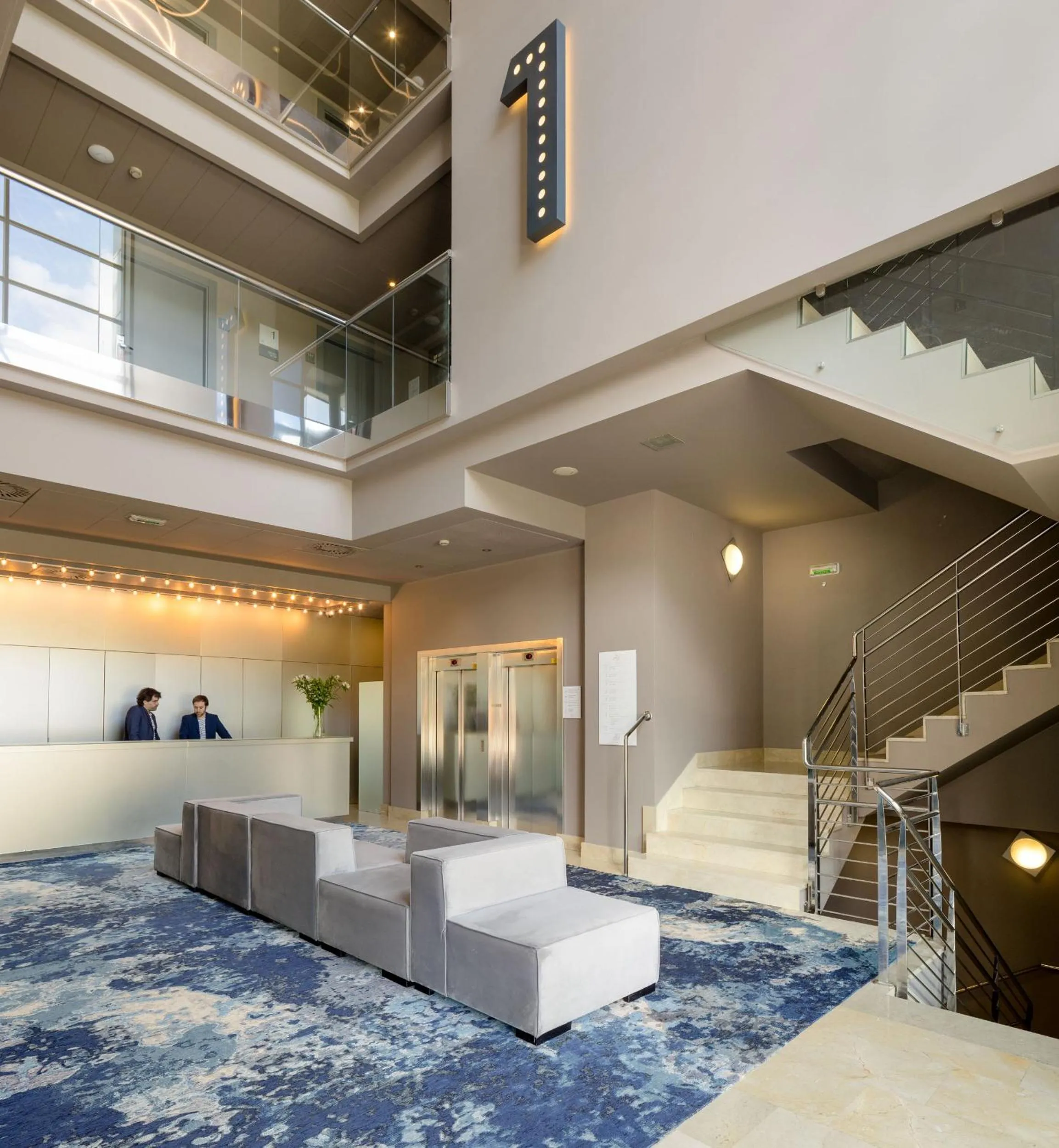 Lobby or reception in Hotel Antik San Sebastián