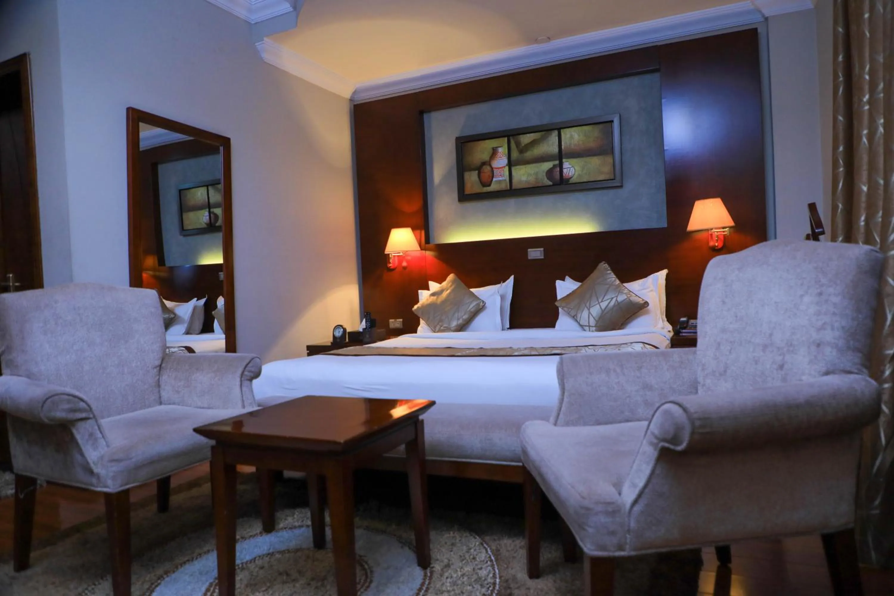 Bed in Sidra International Hotel