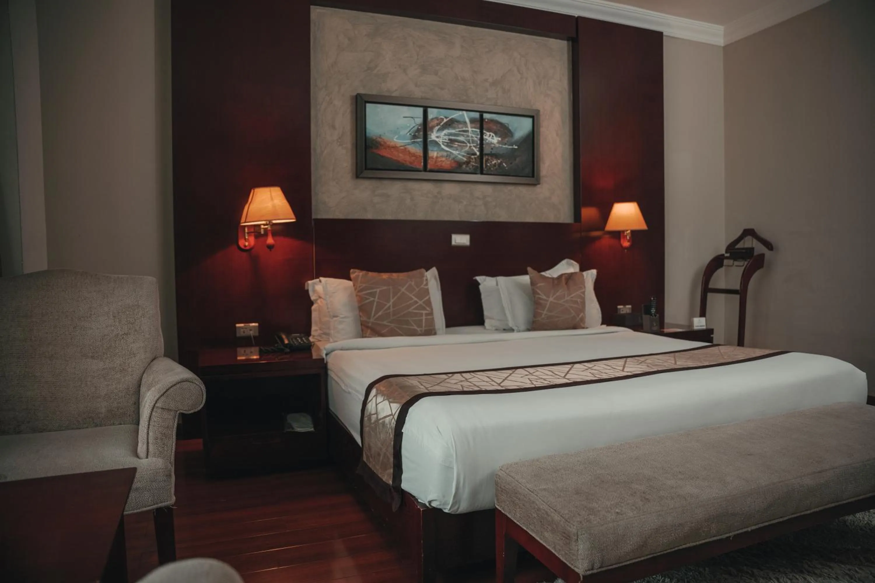 Bed in Sidra International Hotel