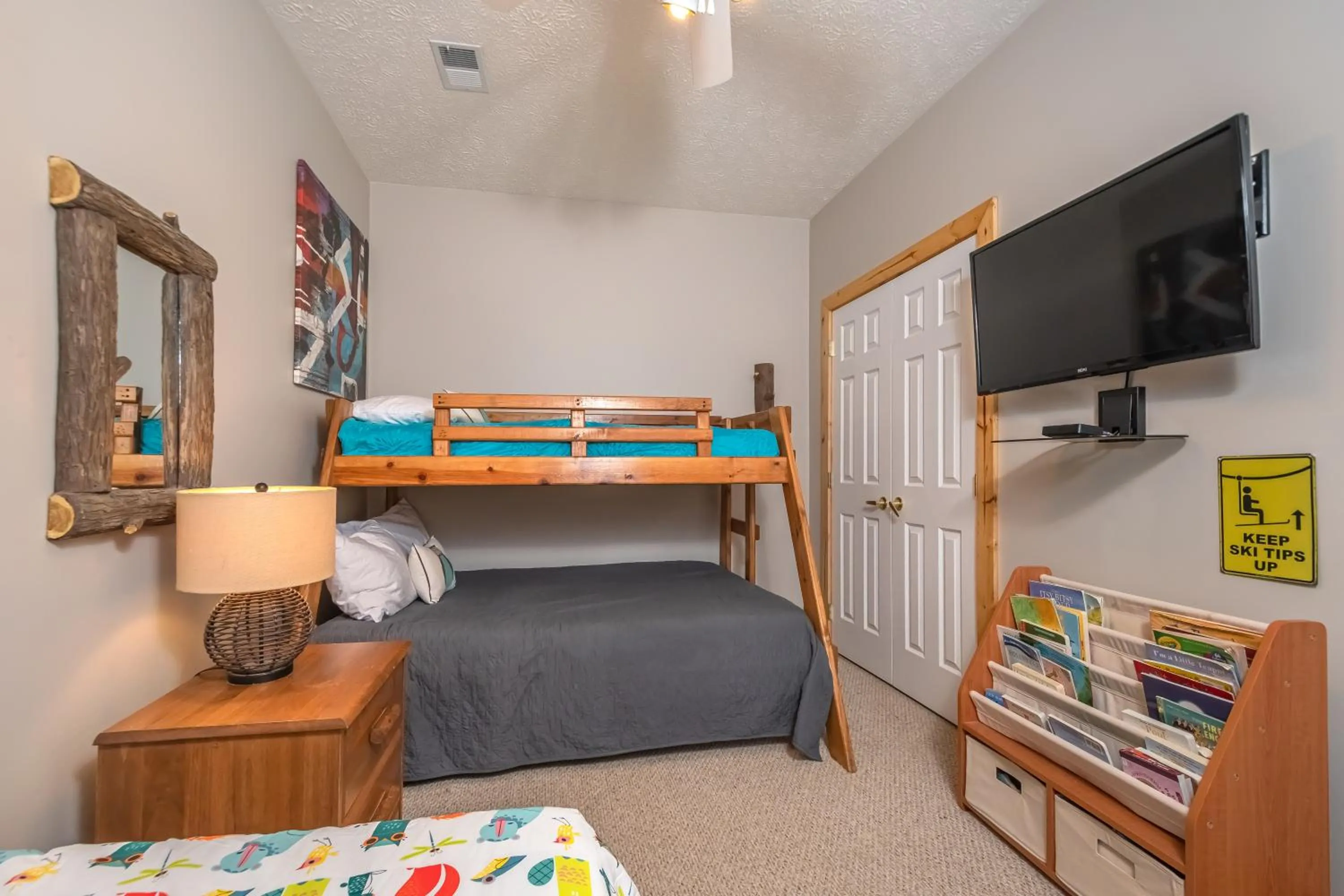 Bed in High Country Home