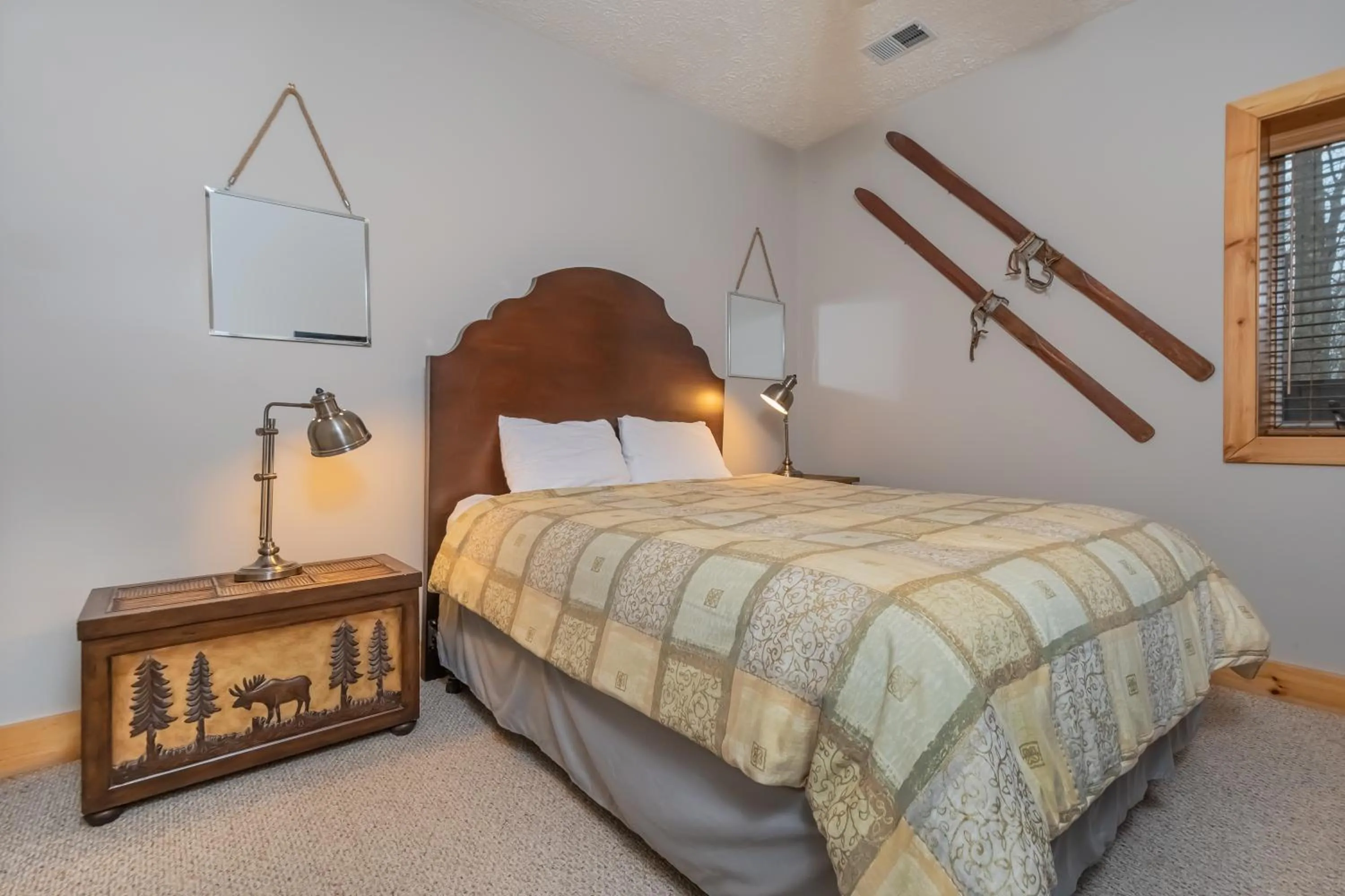 Bed in High Country Home