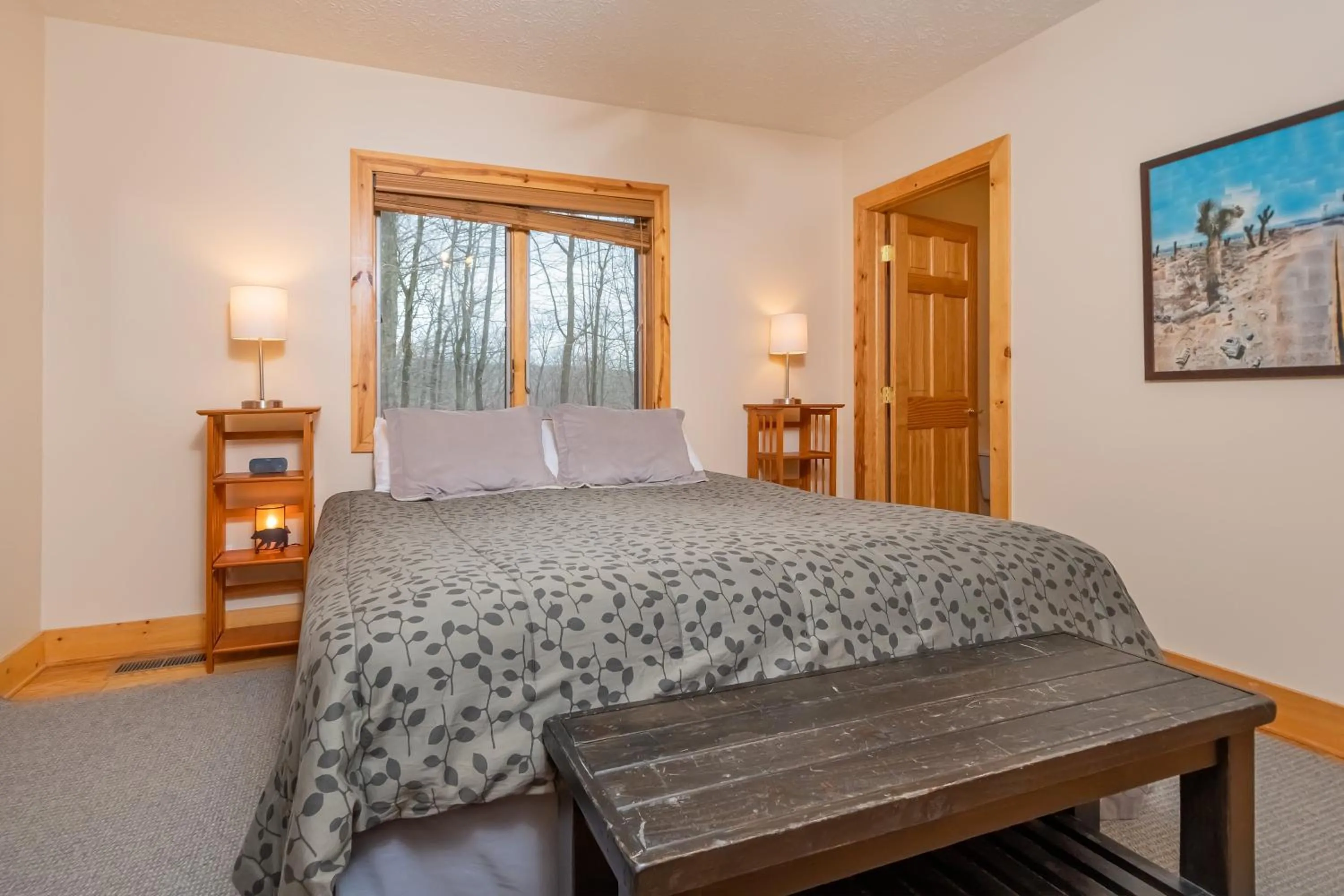 Bed in High Country Home