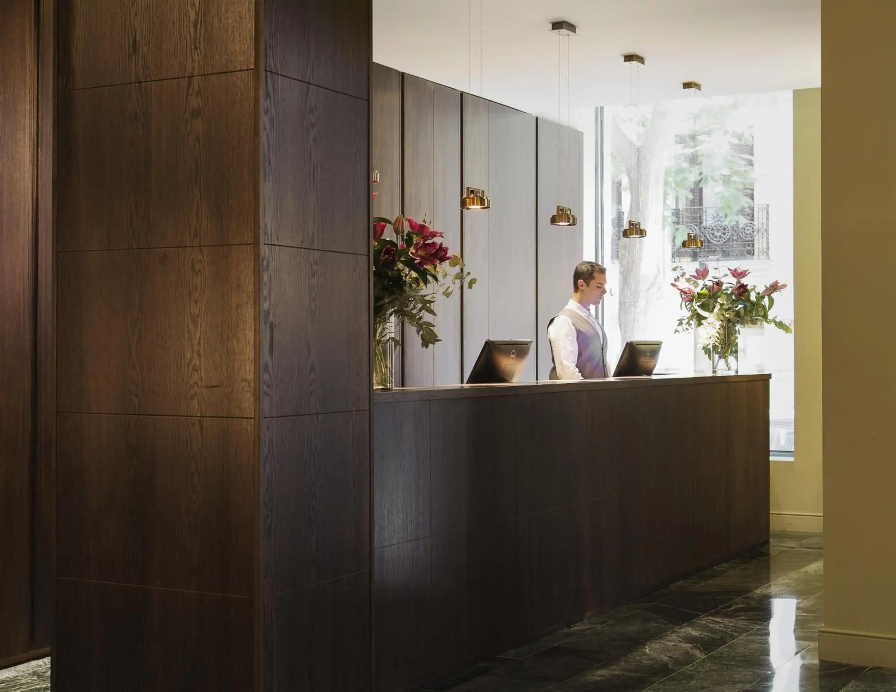 Lobby or reception in TÓTEM Madrid, a Small Luxury Hotel of the World Lobby or reception in TÓTEM Madrid, a Small Luxury Hotel of the World