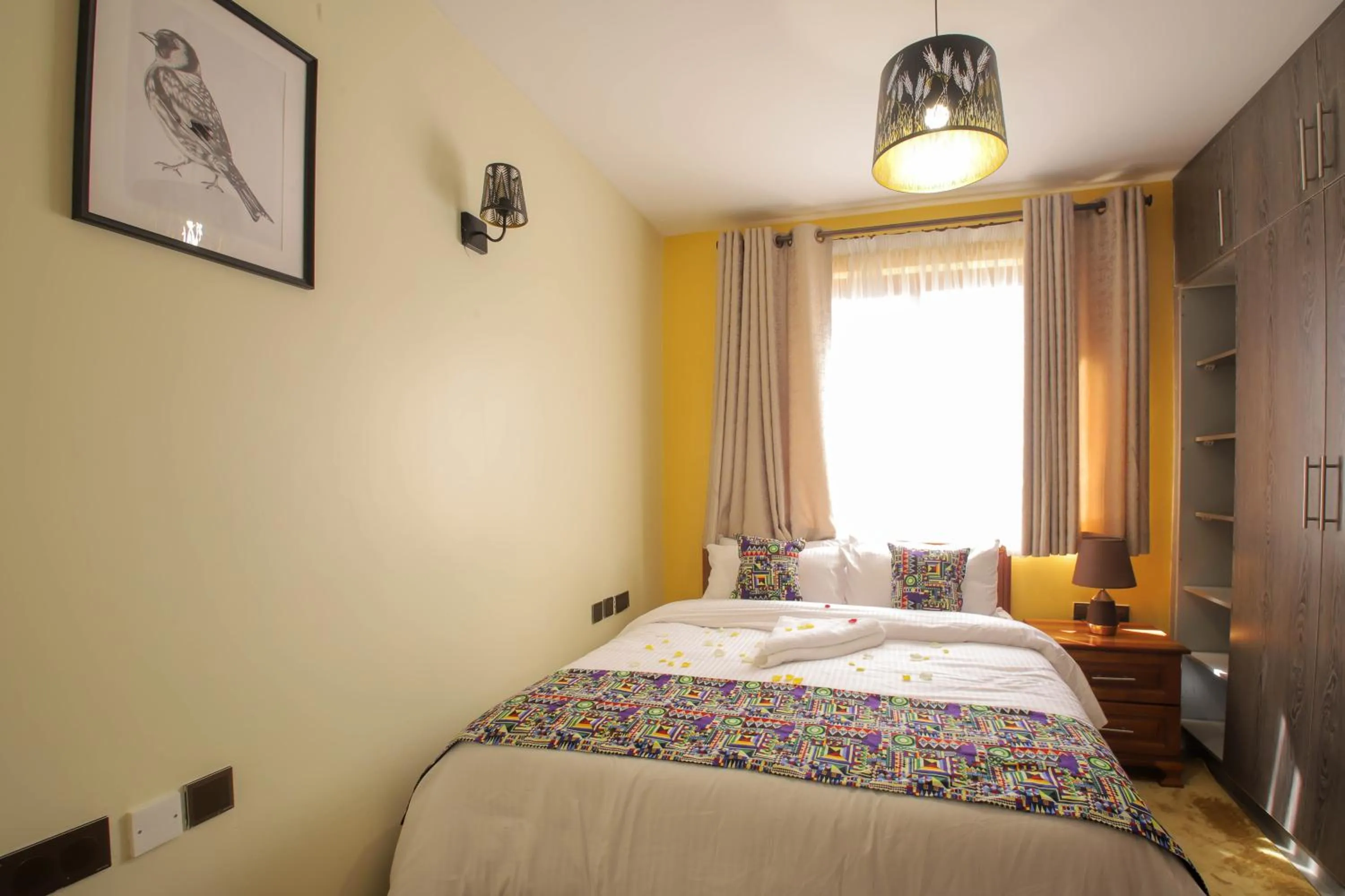 Bed in Lantern Serviced Apartments