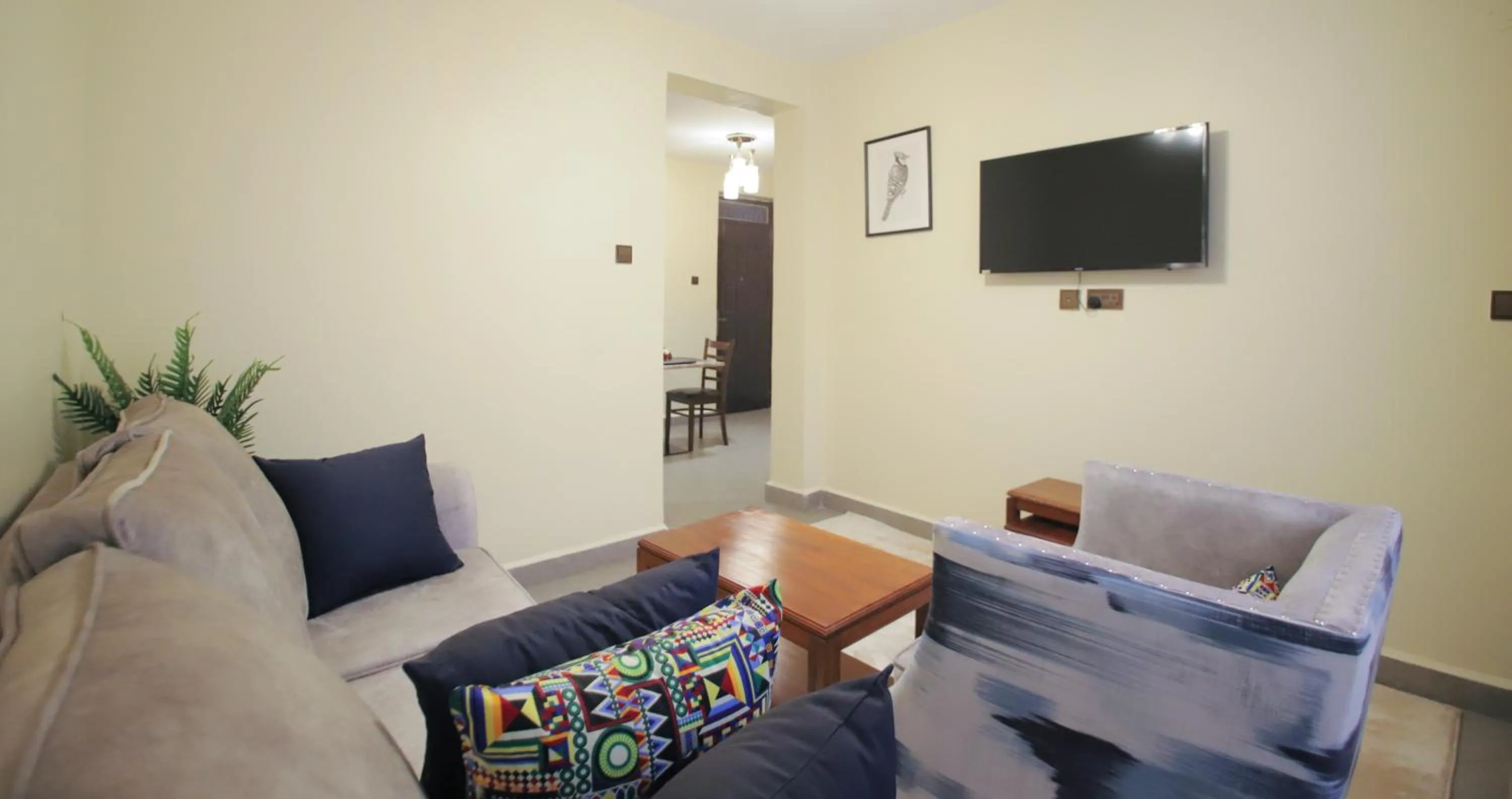 Communal lounge/ TV room in Lantern Serviced Apartments