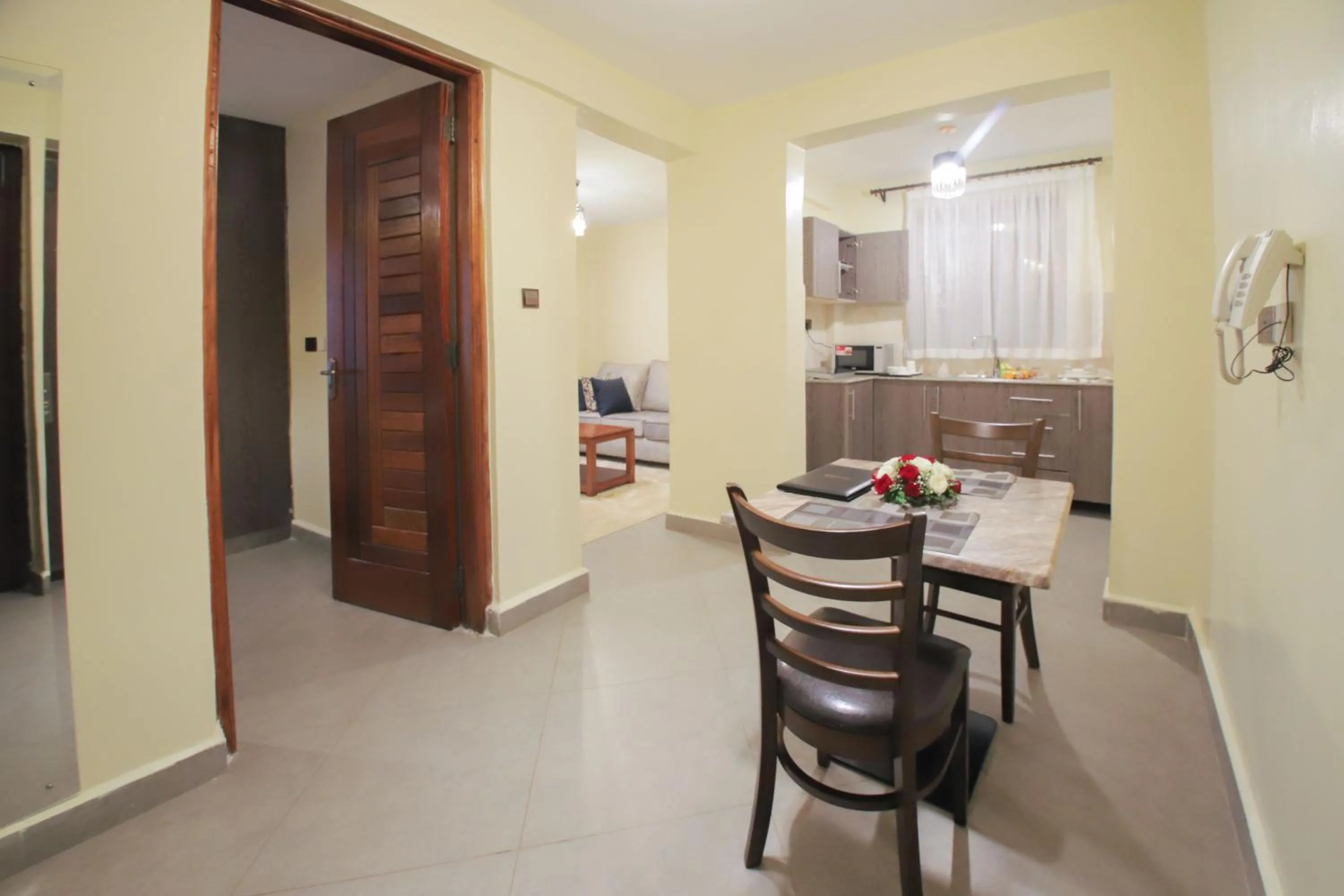 Seating area in Lantern Serviced Apartments