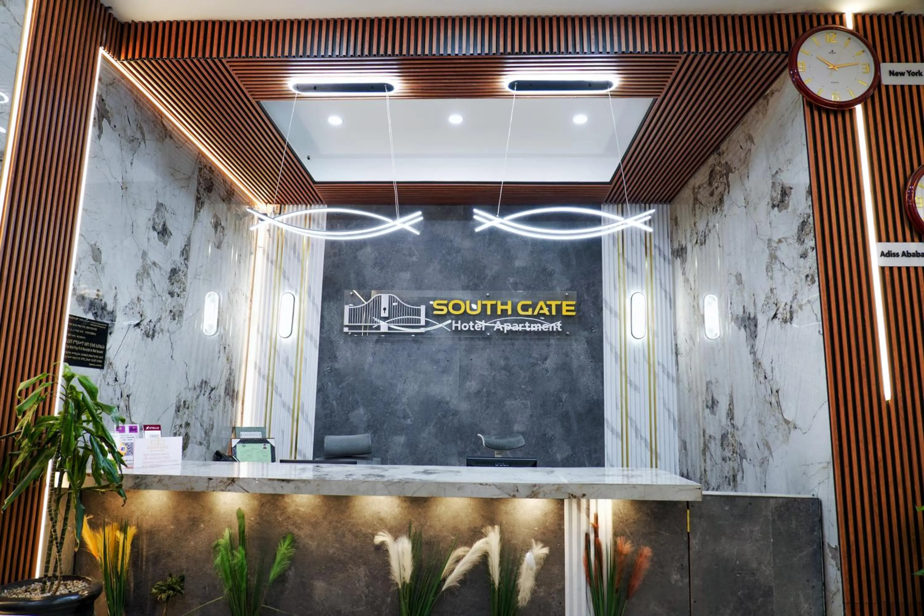 Lobby or reception in South Gate Hotel Apartment