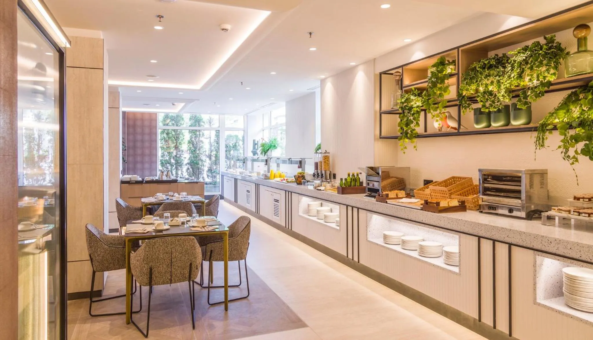 Buffet breakfast in Hotel Ilunion San Sebastián