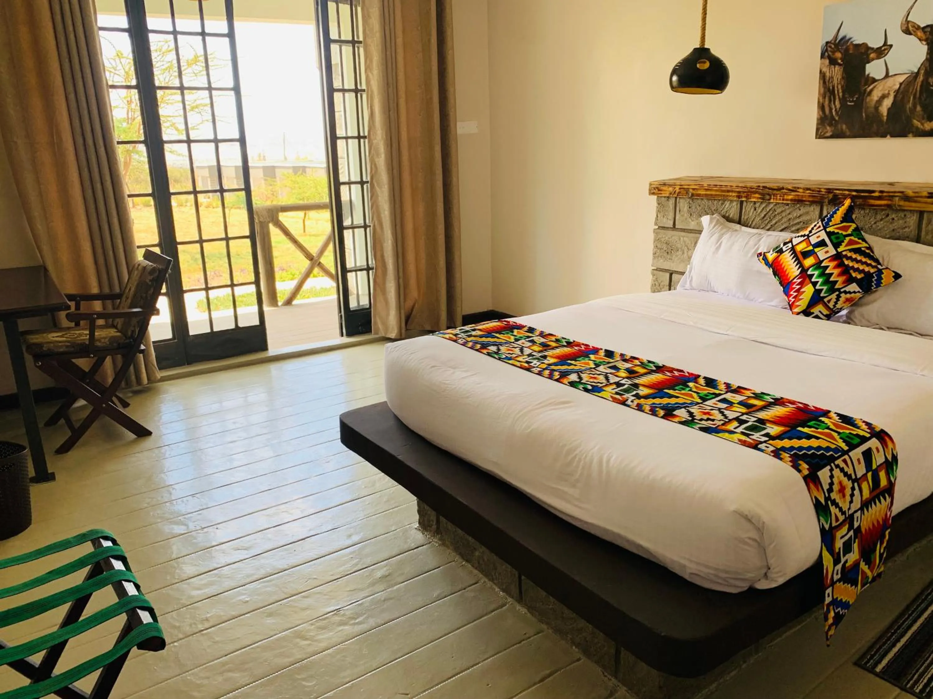 Bed in Outback Kenya Lodge