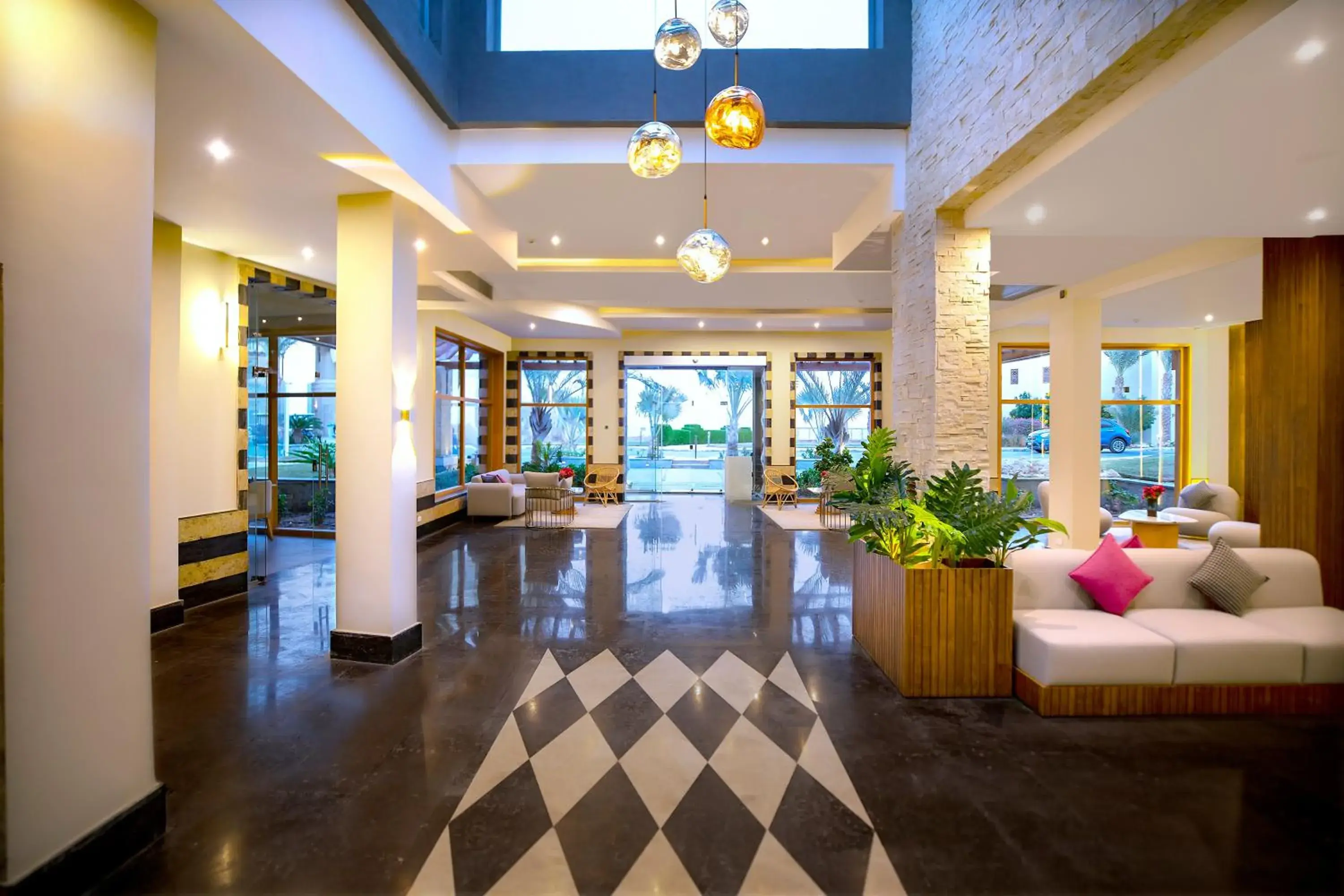 Lobby or reception in Zen Resort Sahl Hasheesh by TBH Hotels Lobby or reception in Zen Resort Sahl Hasheesh by TBH Hotels