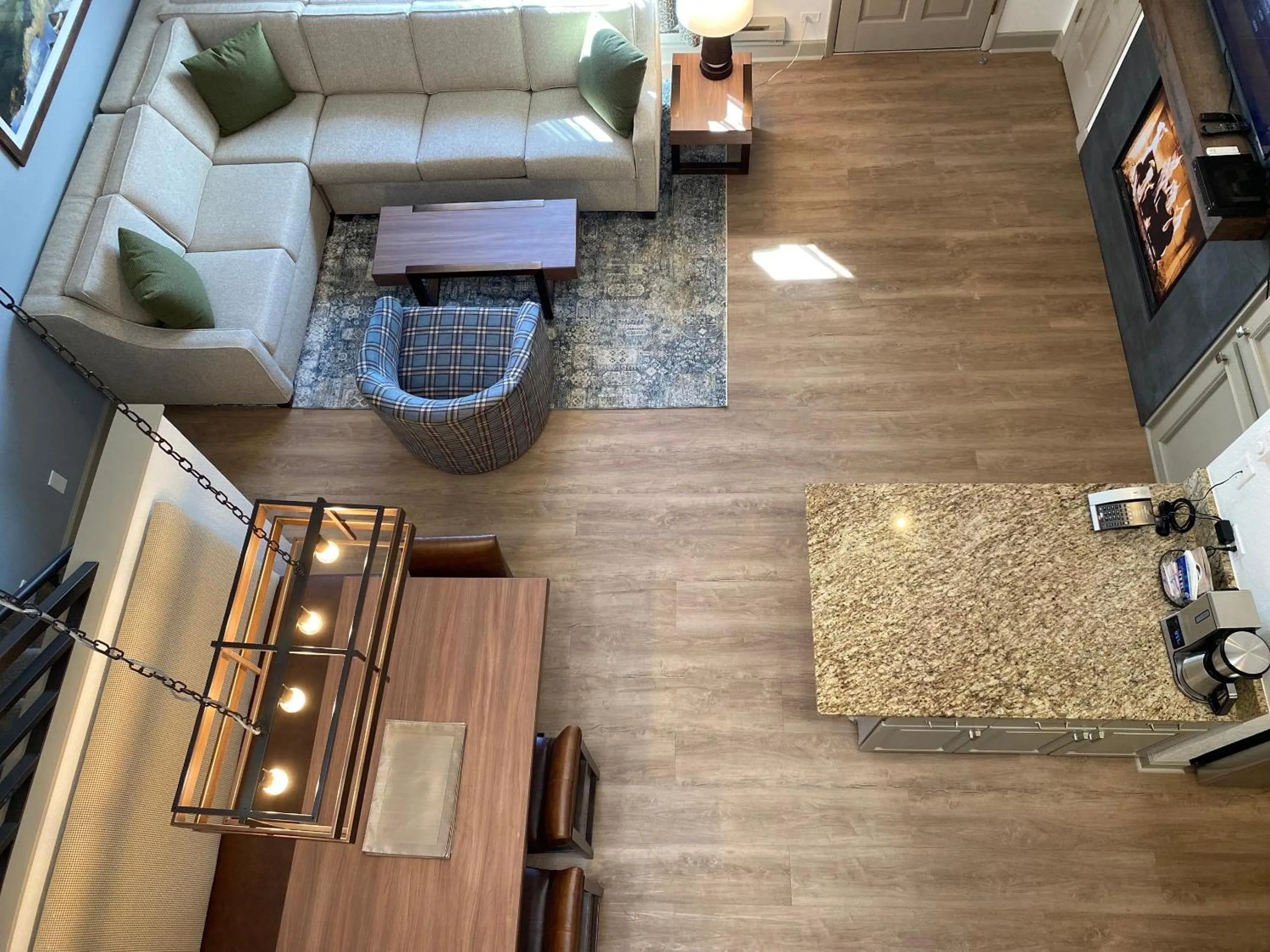 Living room in Bluegreen's StreamSide at Vail