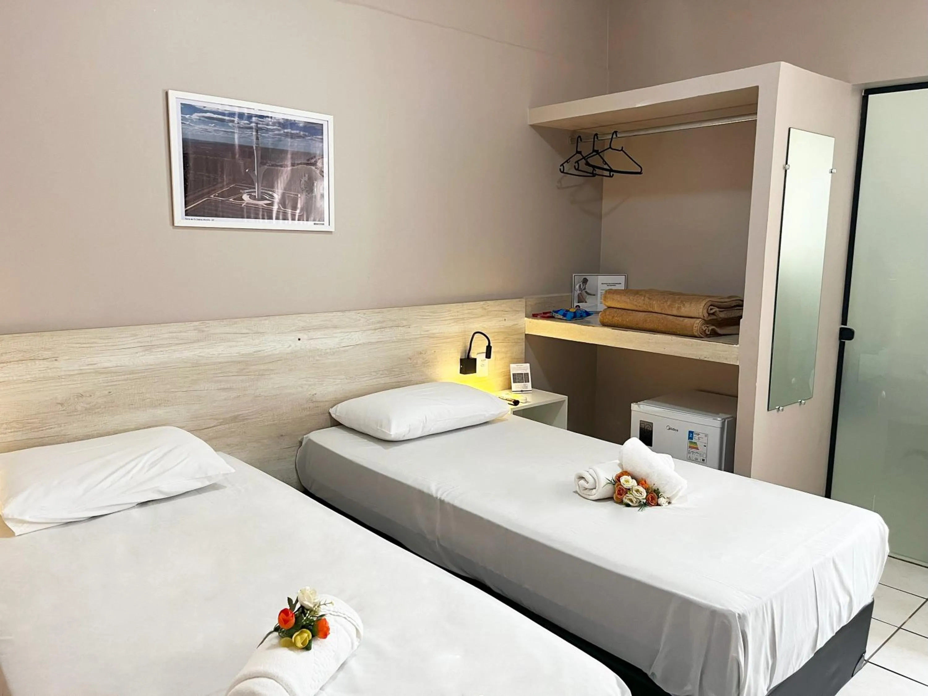 Bed in Europa Hotel Brasília by Bsb Inn