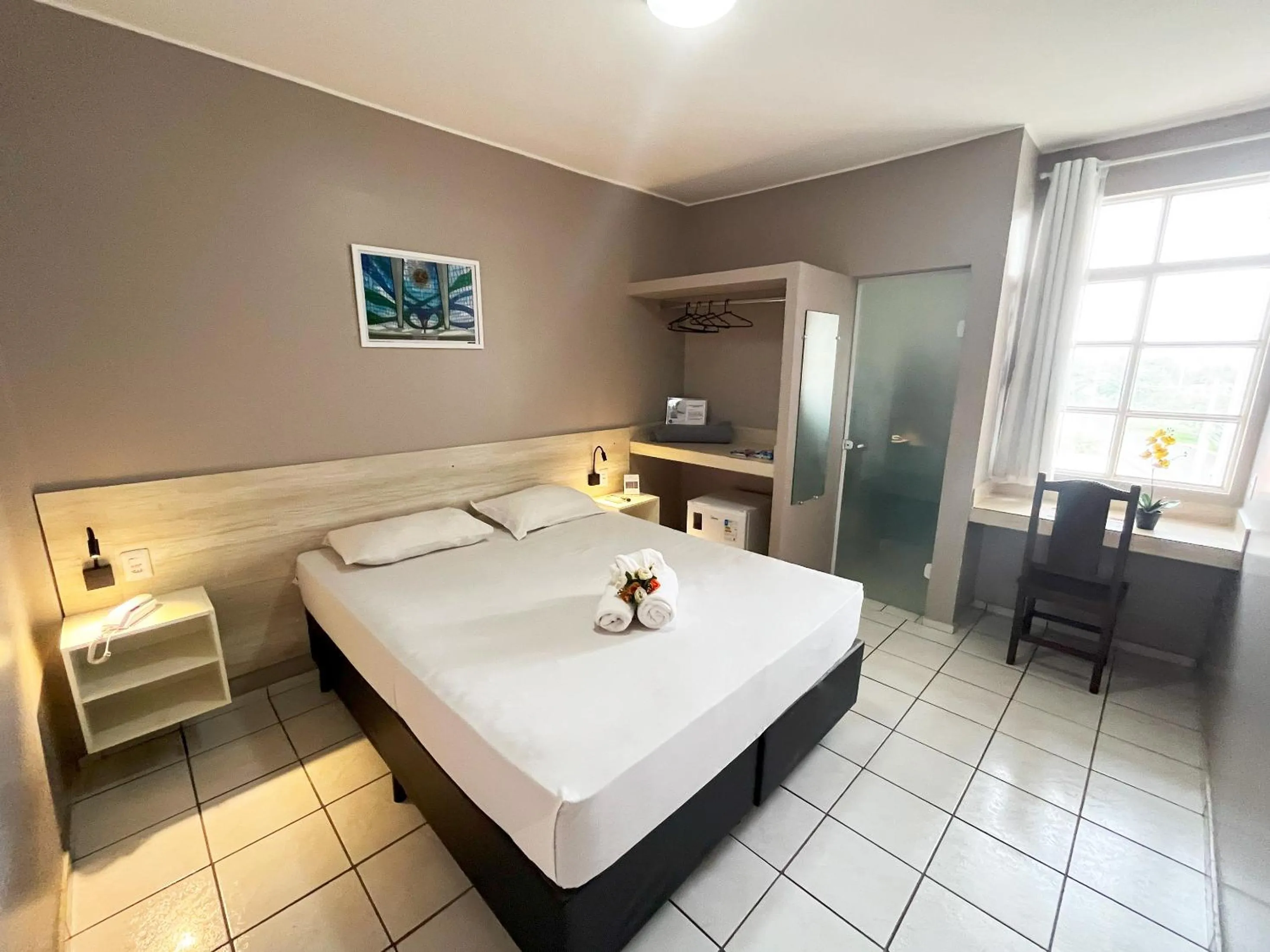 Bed in Europa Hotel Brasília by Bsb Inn