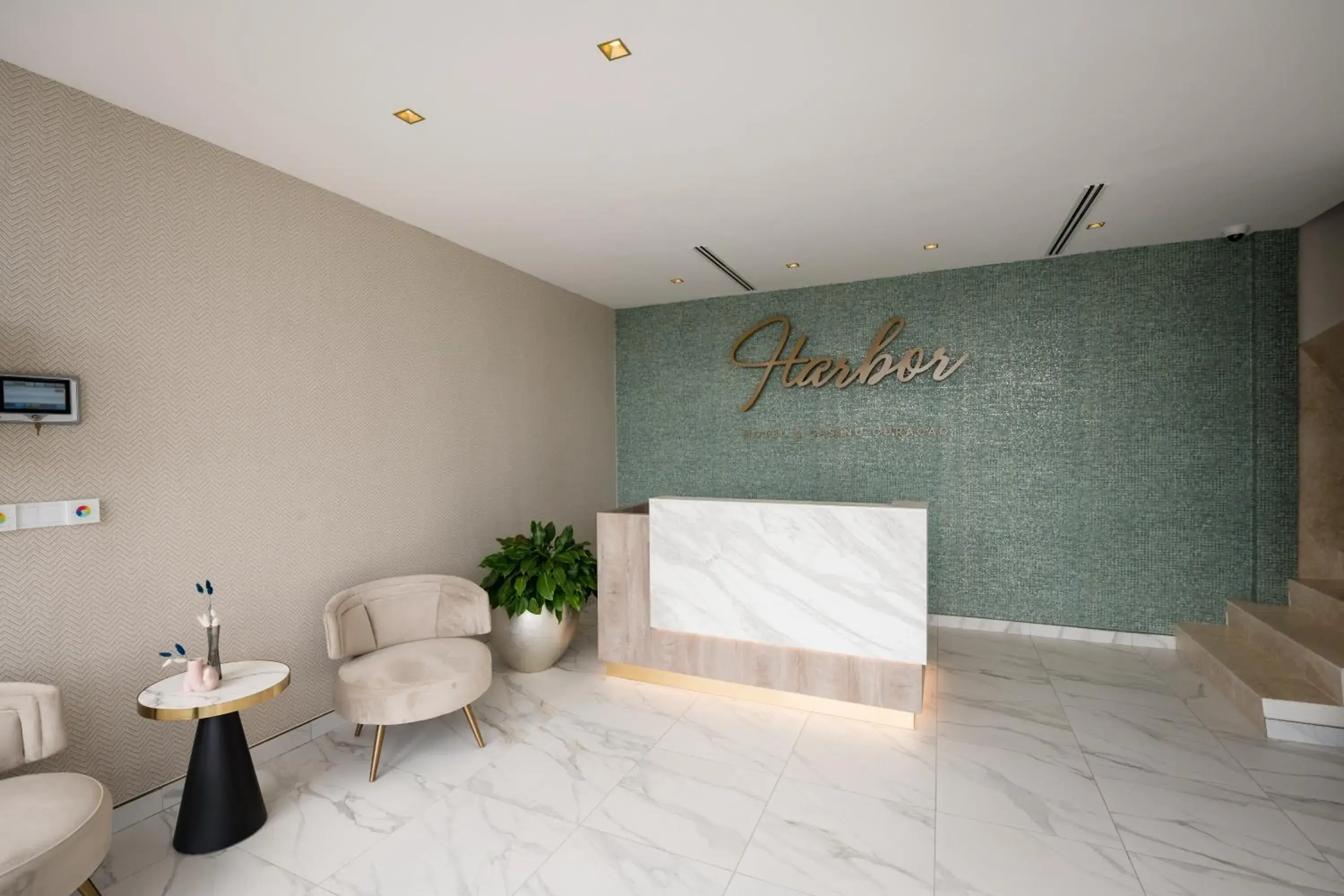 Lobby or reception in Harbor Hotel & Casino Curacao Lobby or reception in Harbor Hotel & Casino Curacao