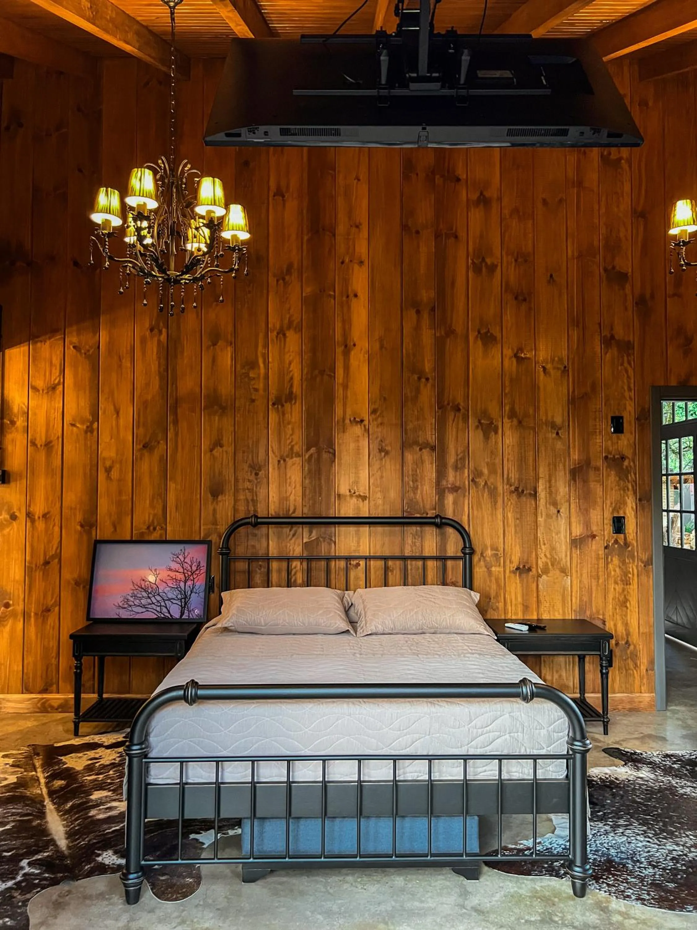 Bed in WoodStone Hotel Fazenda