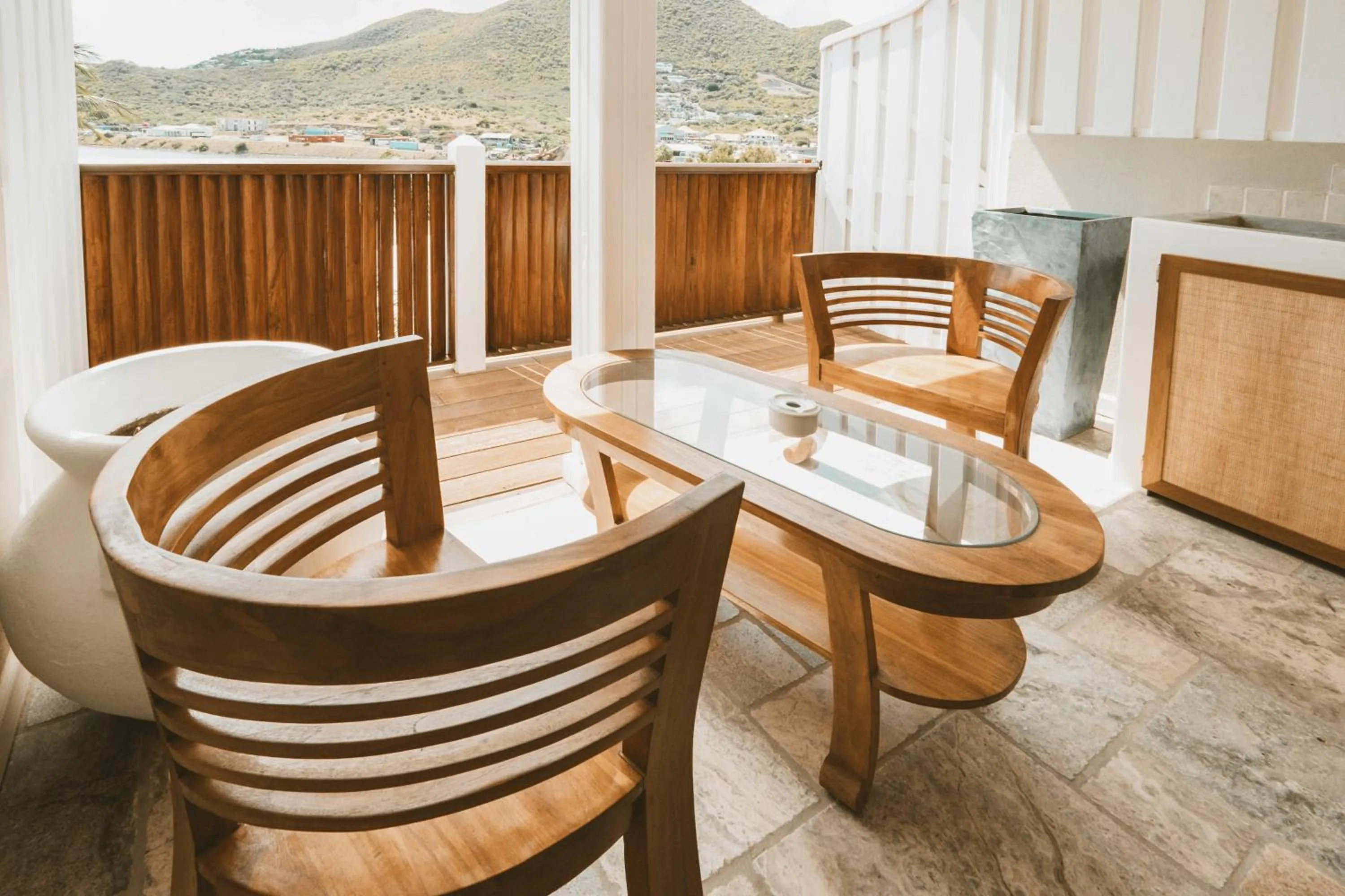 Natural landscape in La Villa Hibiscus, Saint Martin