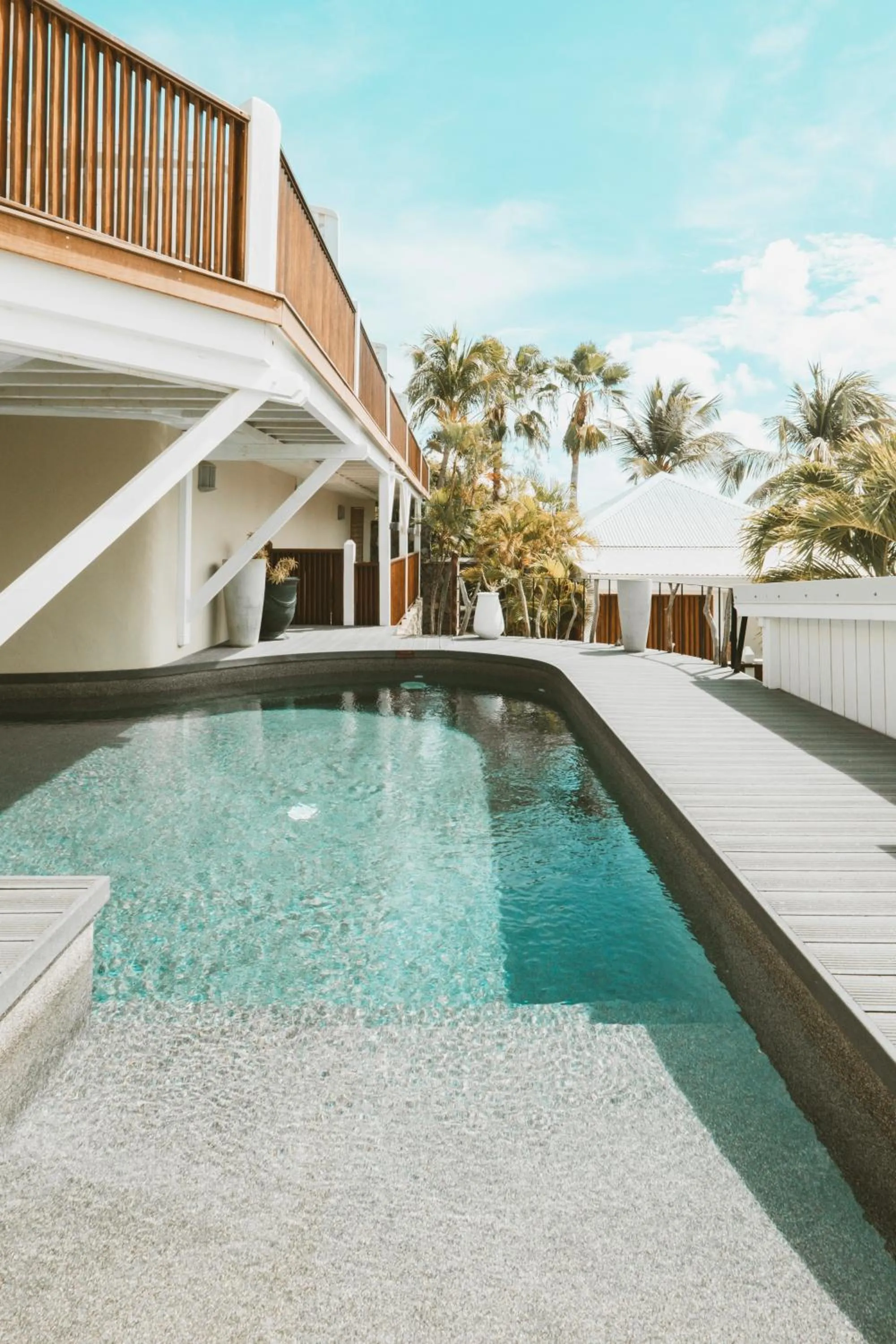 Swimming pool in La Villa Hibiscus, Saint Martin
