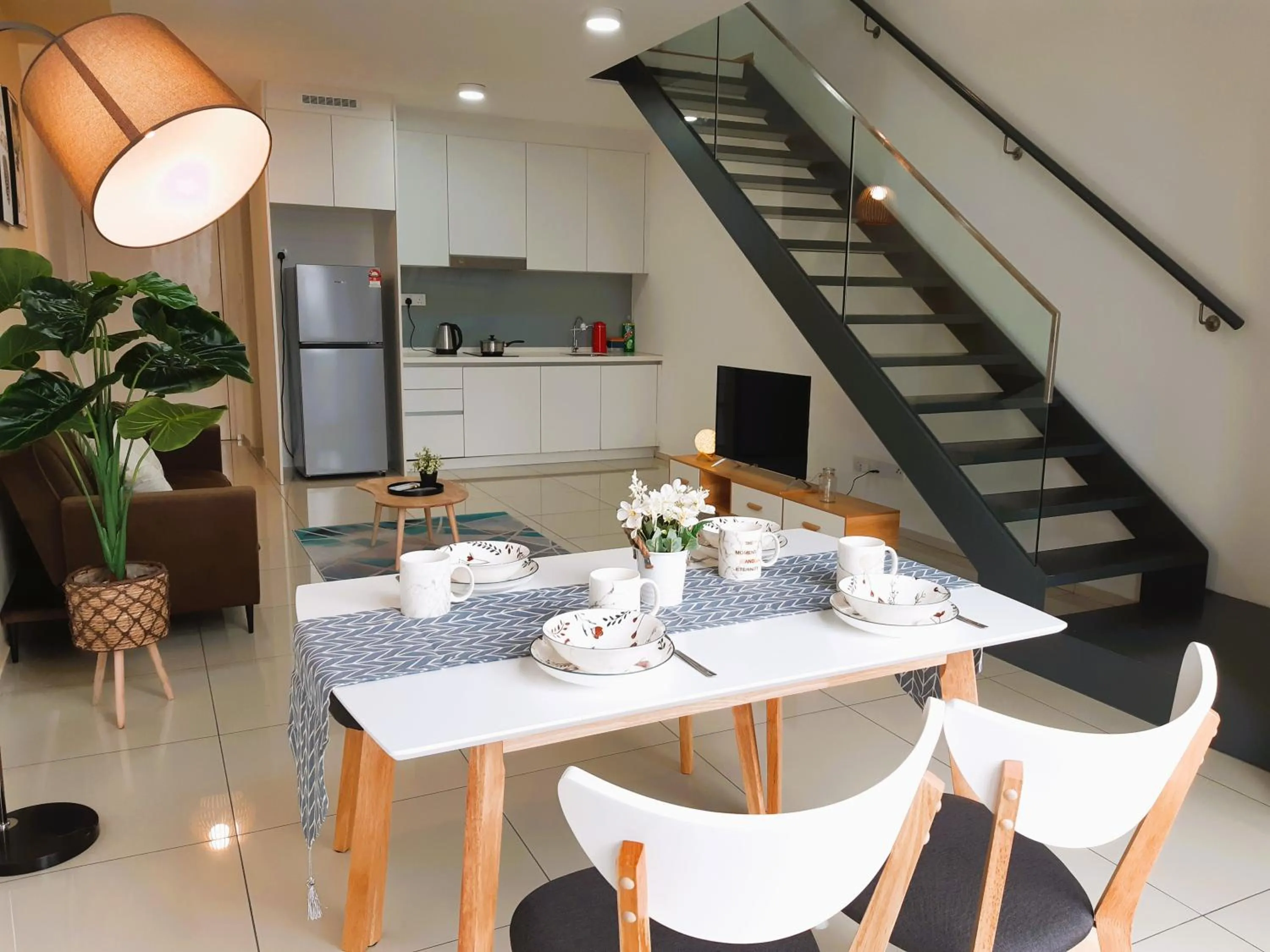 Kitchen or kitchenette in EkoCheras Duplex Suite by Ohana Home