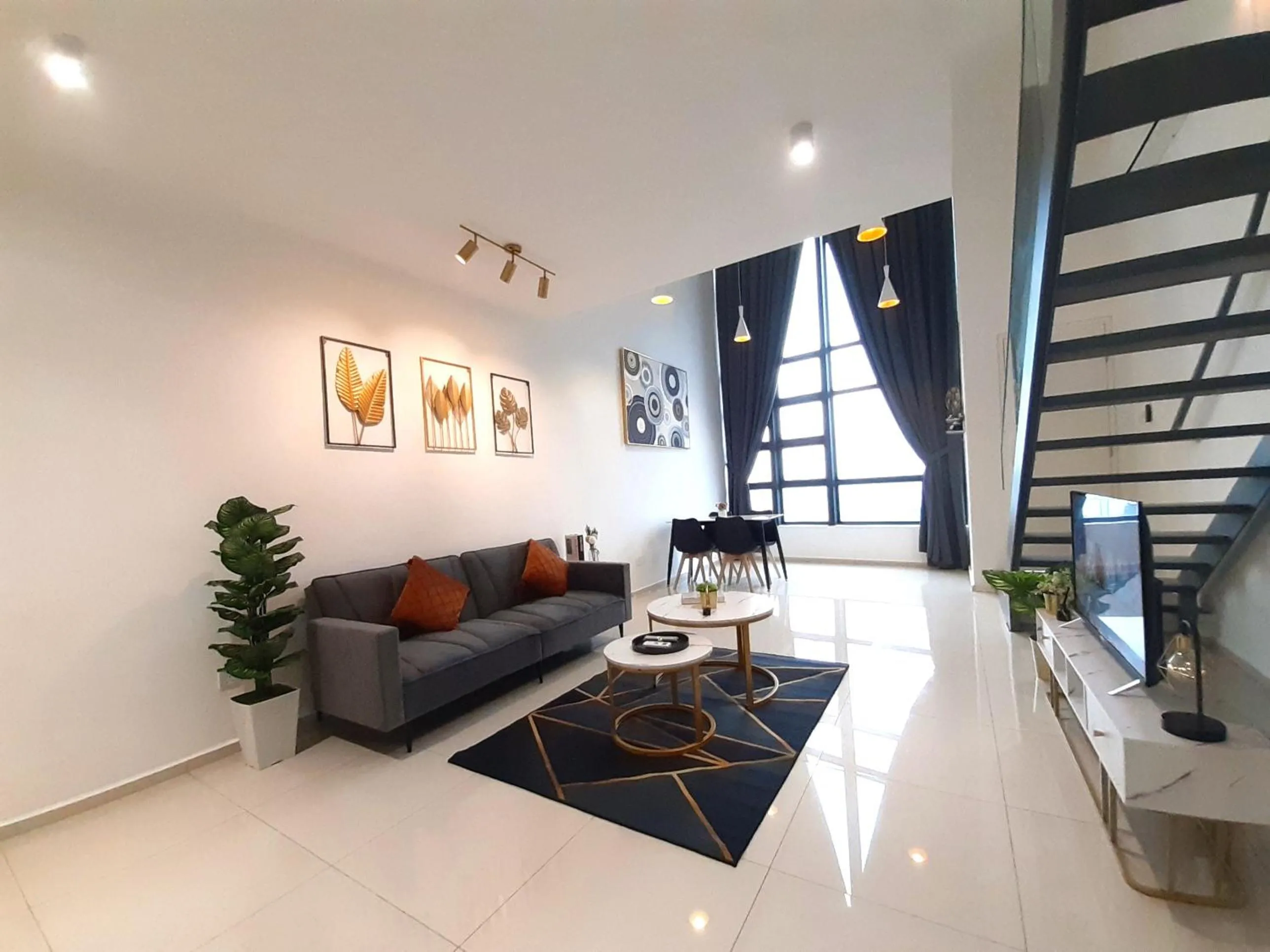 Living room in EkoCheras Duplex Suite by Ohana Home