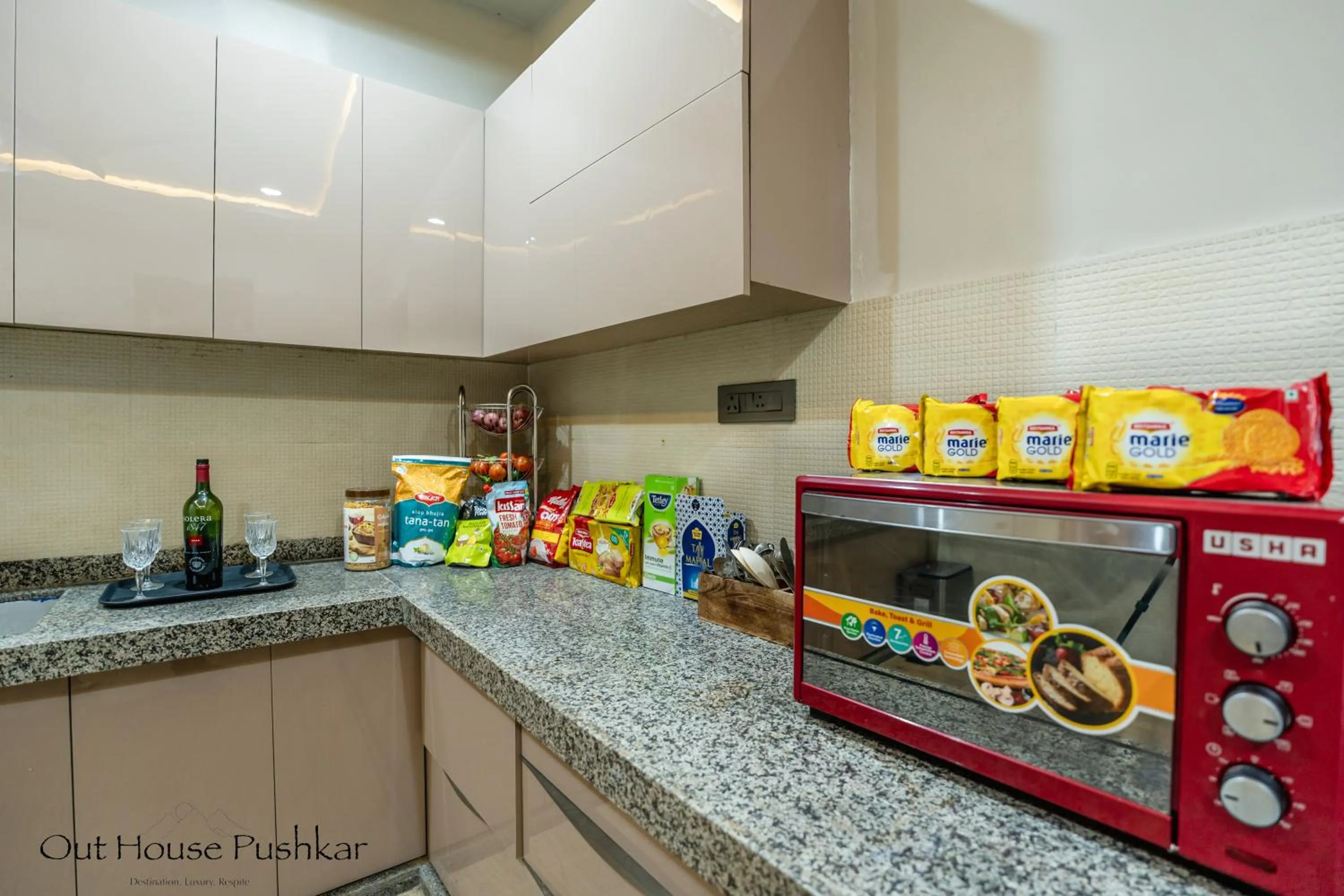 kitchen in The Out House Pushkar