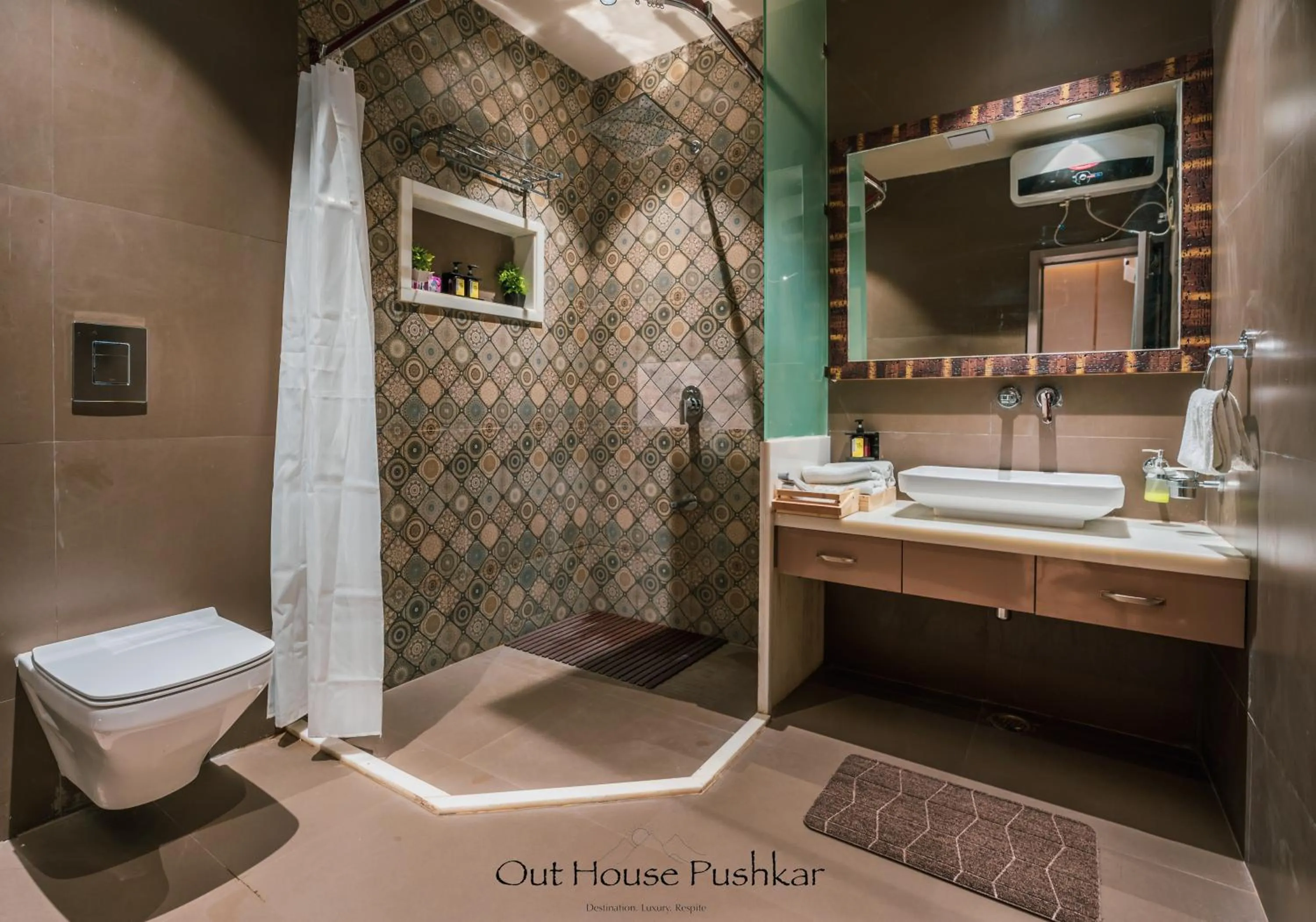 Shower in The Out House Pushkar