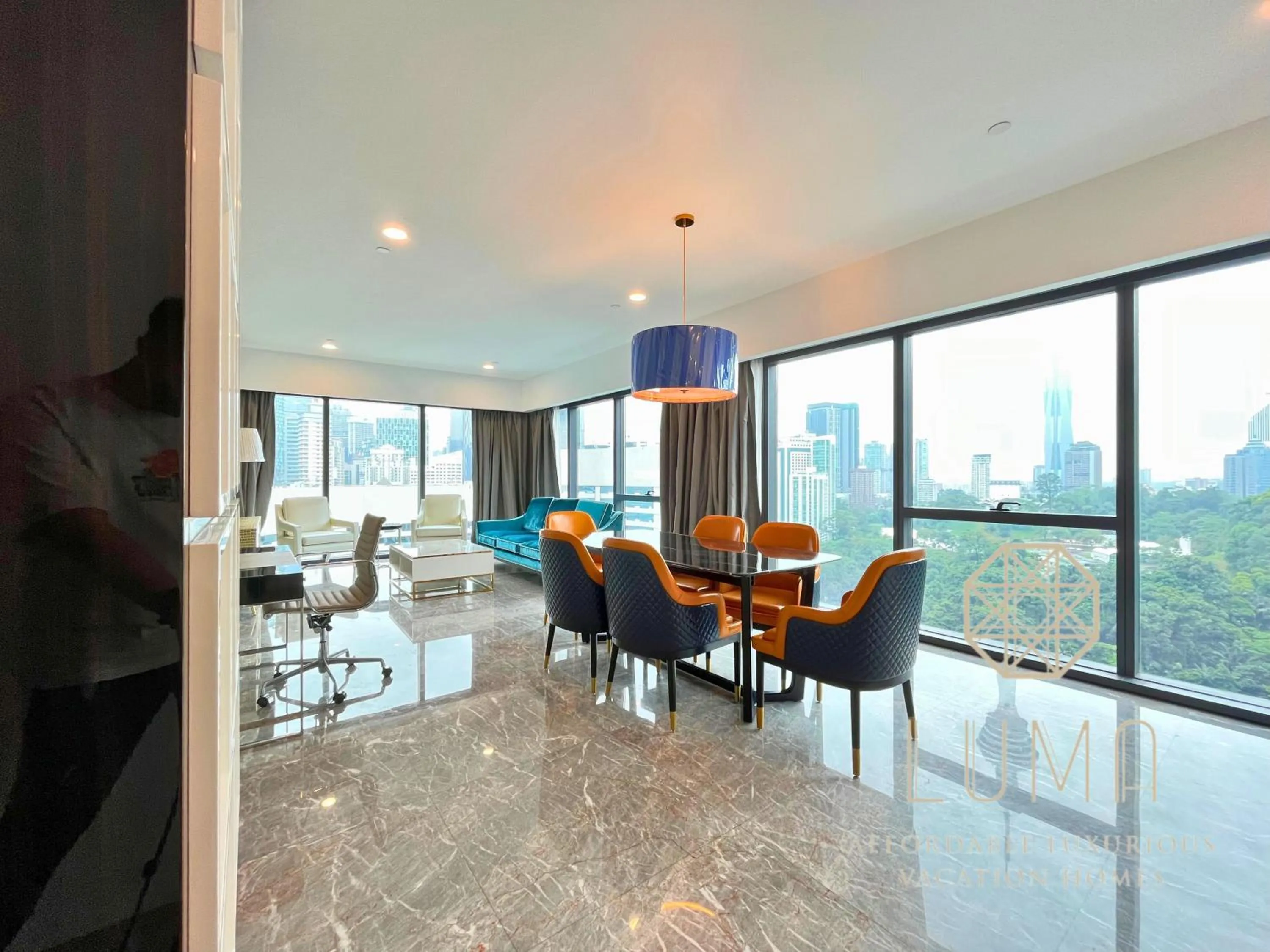 Living room in The Platinum 2 Kuala Lumpur by LUMA