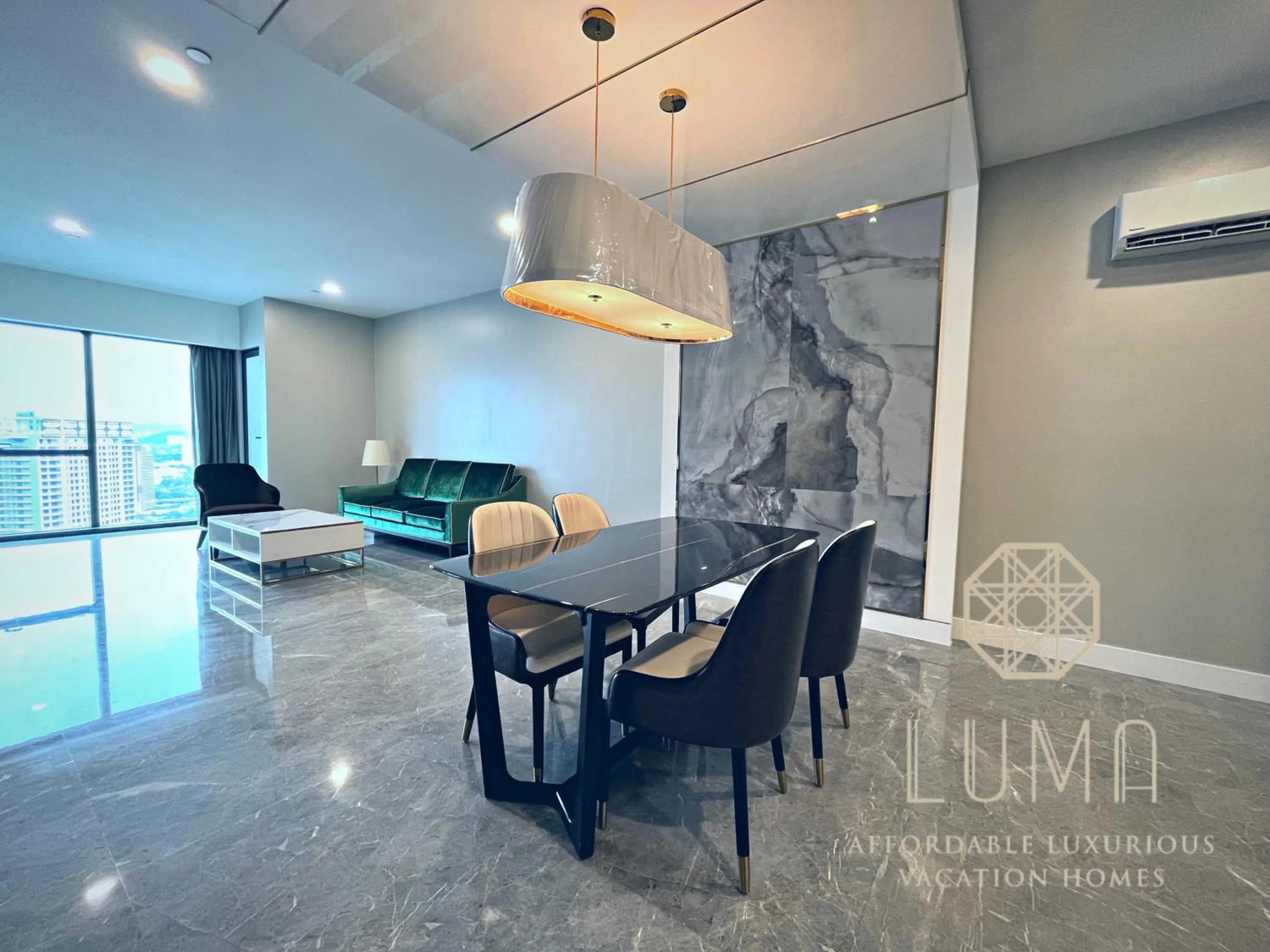 Living room in The Platinum 2 Kuala Lumpur by LUMA