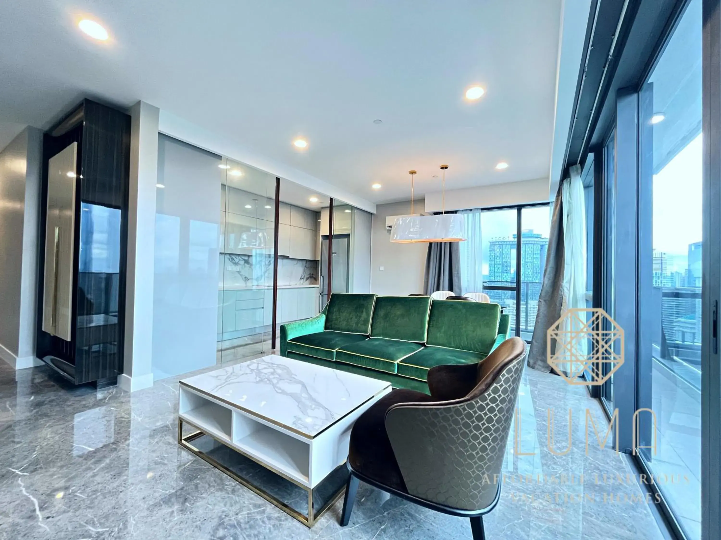 Living room in The Platinum 2 Kuala Lumpur by LUMA Living room in The Platinum 2 Kuala Lumpur by LUMA