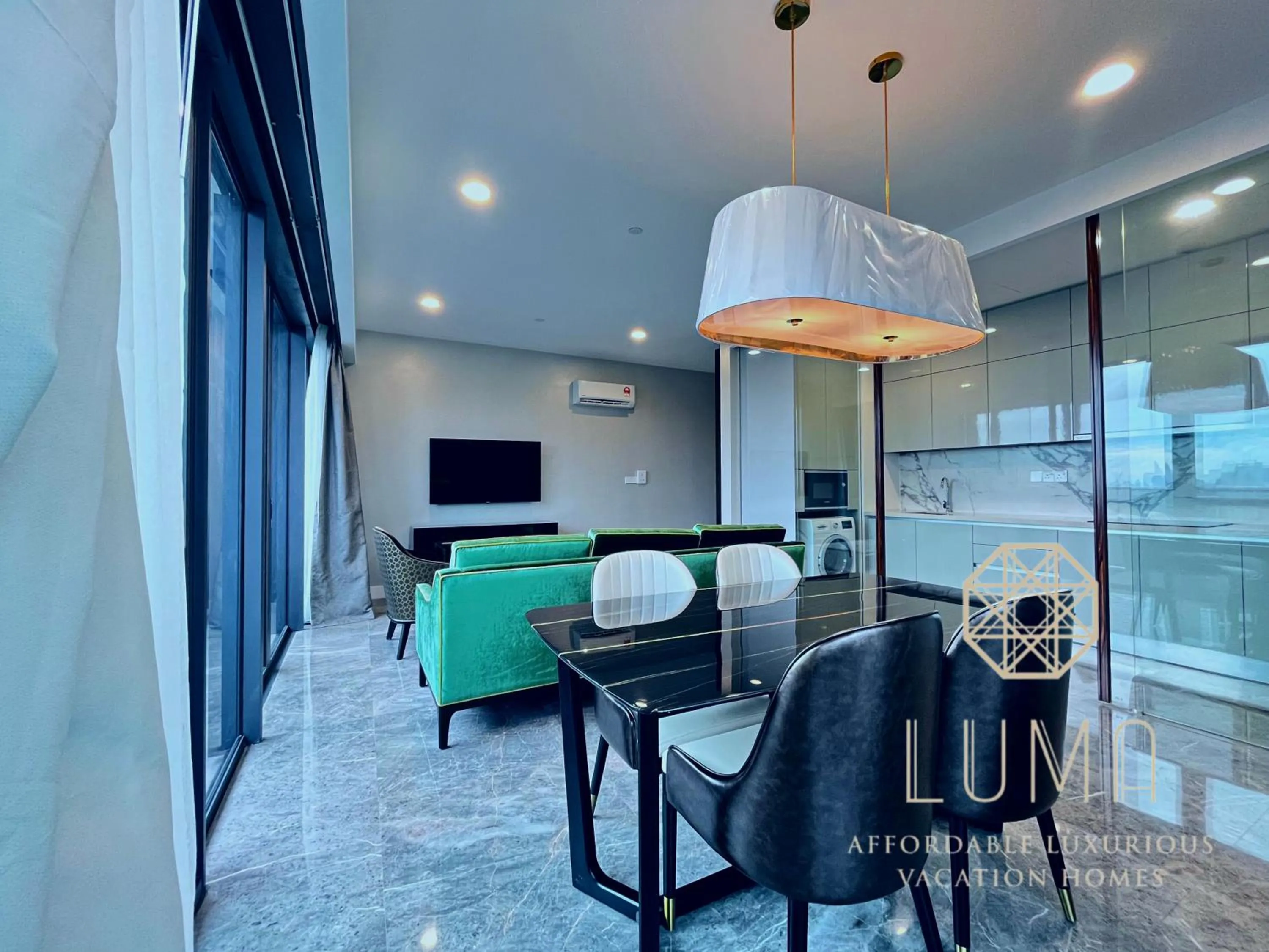 Living room in The Platinum 2 Kuala Lumpur by LUMA