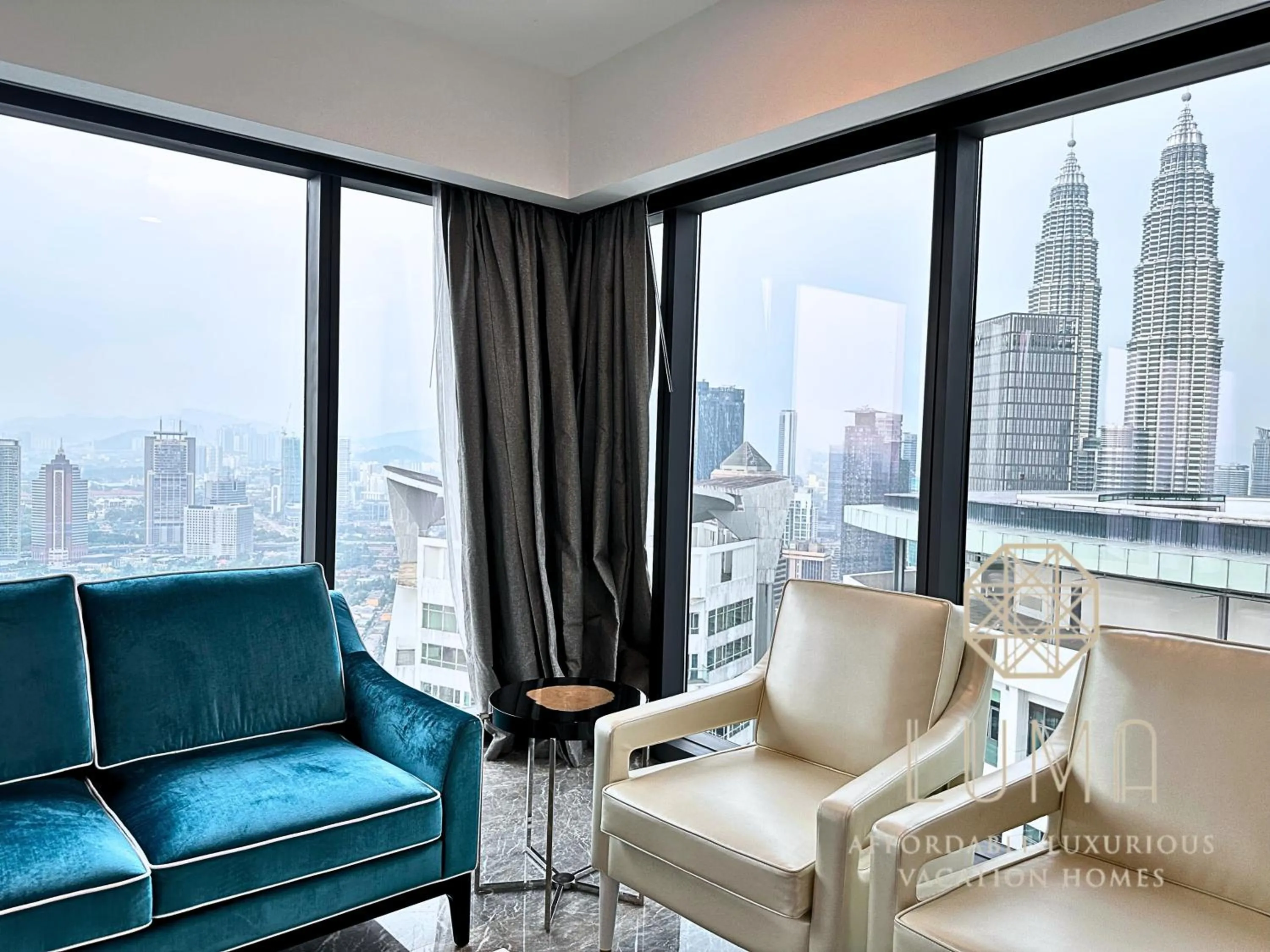 Living room in The Platinum 2 Kuala Lumpur by LUMA