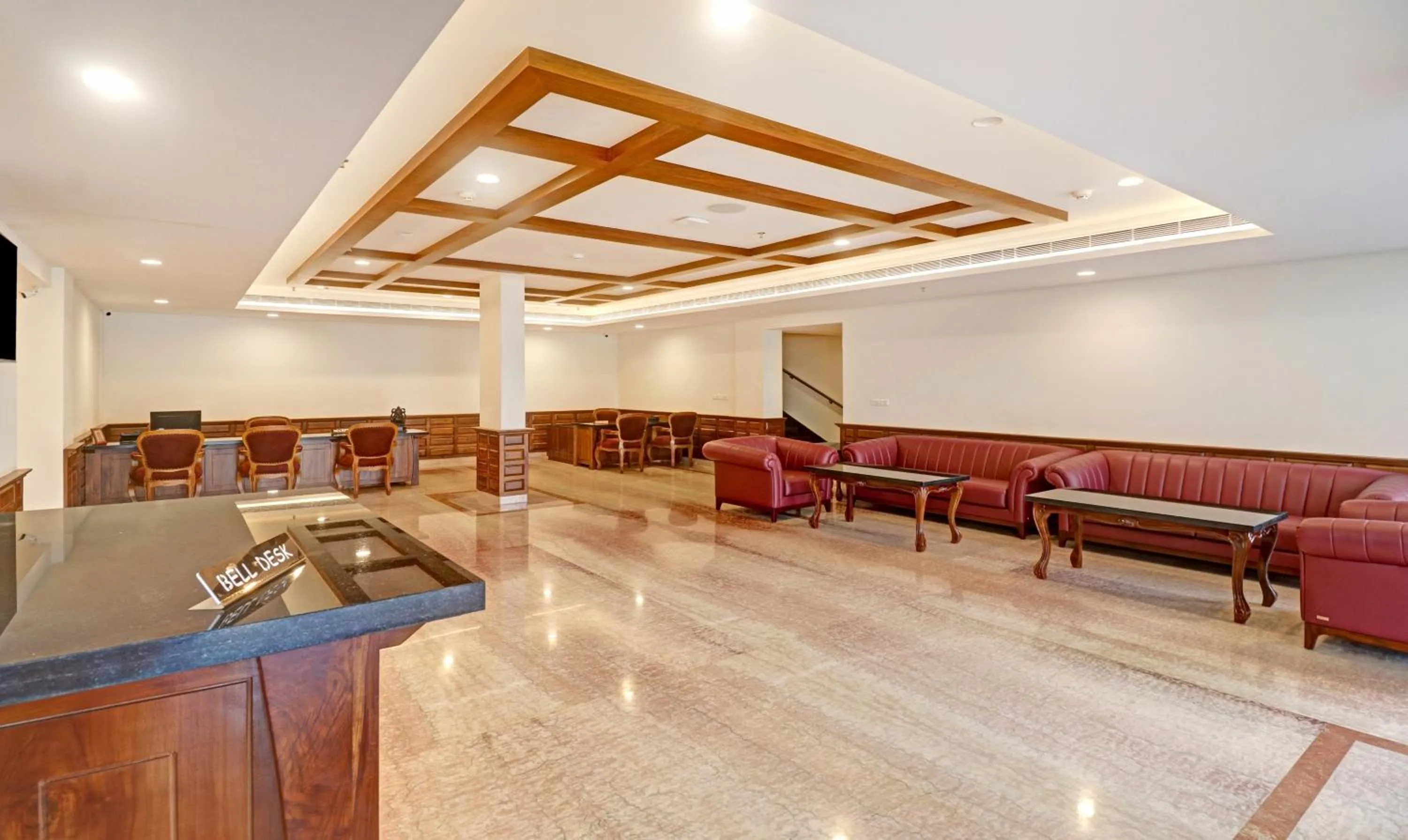 Lobby or reception in Treebo Premium Vahada 7 Minutes Drive From Ambalapuzha Sree Krishna Swamy Temple