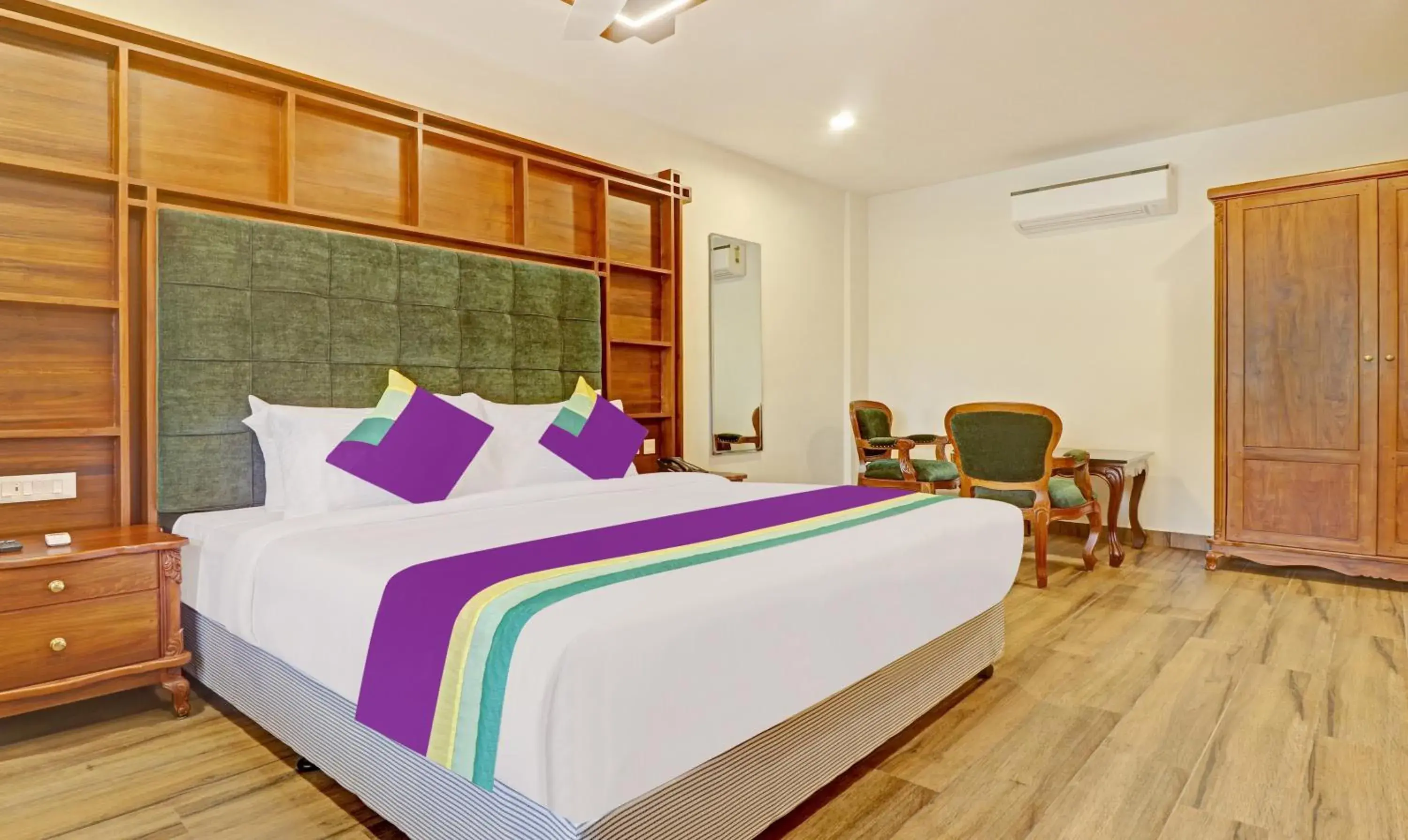 Bedroom, Bed in Treebo Premium Vahada 7 Minutes Drive From Ambalapuzha Sree Krishna Swamy Temple Bedroom, Bed in Treebo Premium Vahada 7 Minutes Drive From Ambalapuzha Sree Krishna Swamy Temple