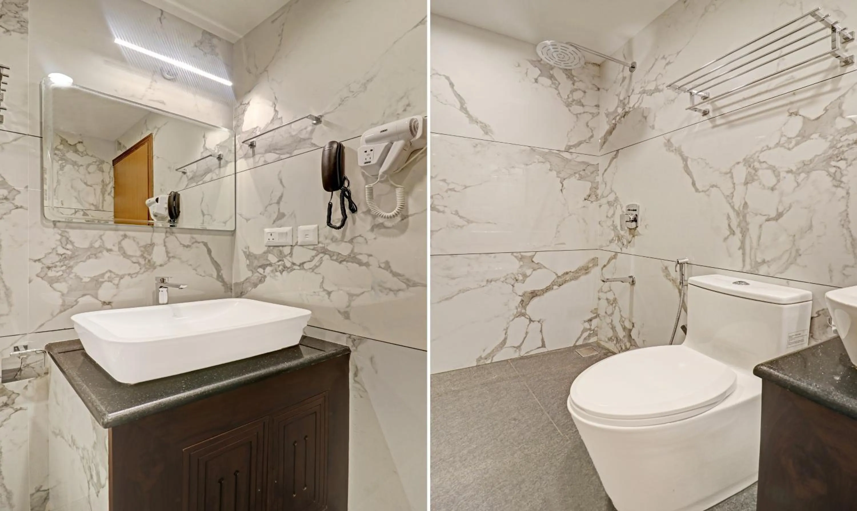 Bathroom in Treebo Premium Vahada 7 Minutes Drive From Ambalapuzha Sree Krishna Swamy Temple