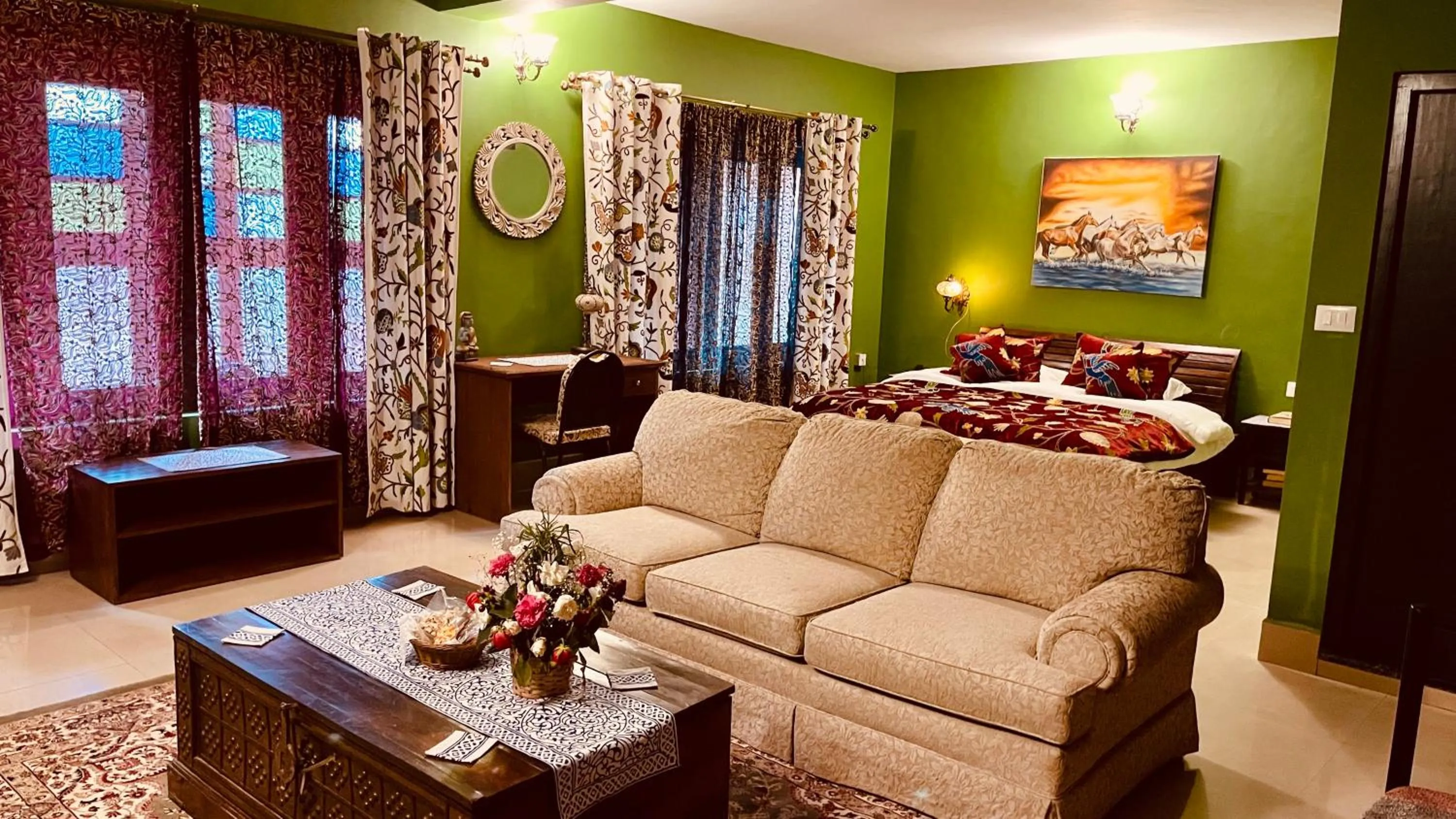 Photo of the whole room in Habba Kadal Kashmiri Heritage Hotel & Hub