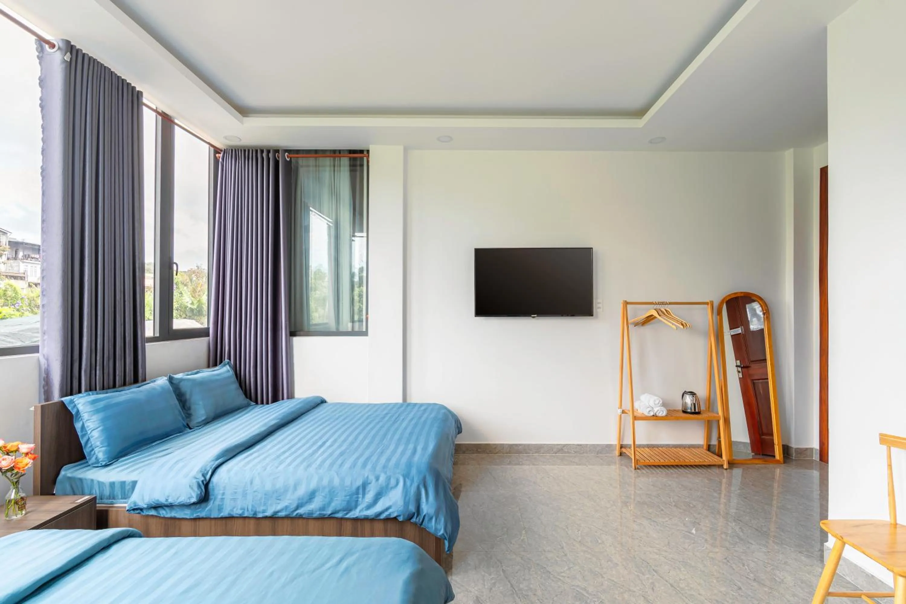 Bed in Nhat Minh Hotel Dalat